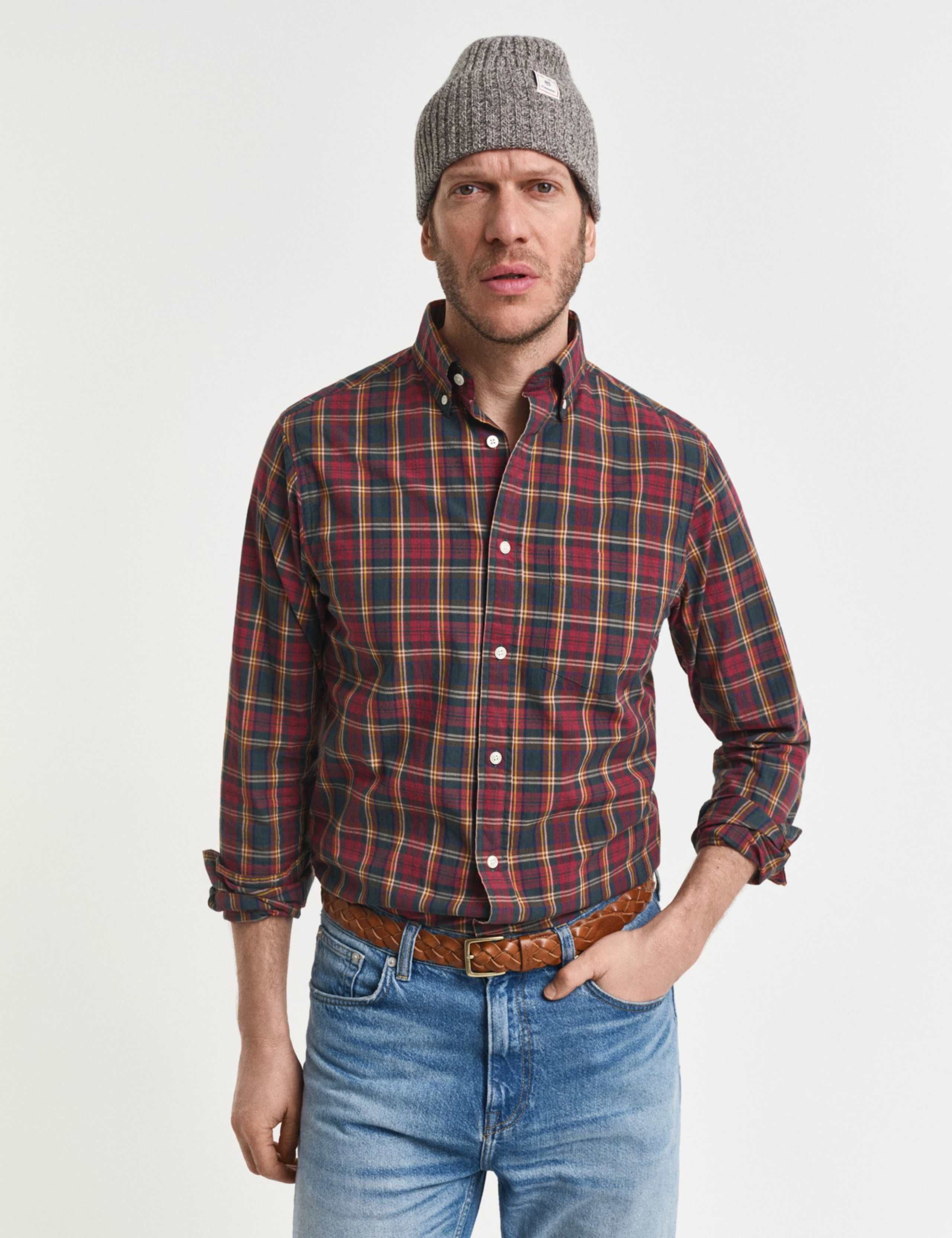 Regular Fit Pure Cotton Poplin Check Shirt 3 of 6