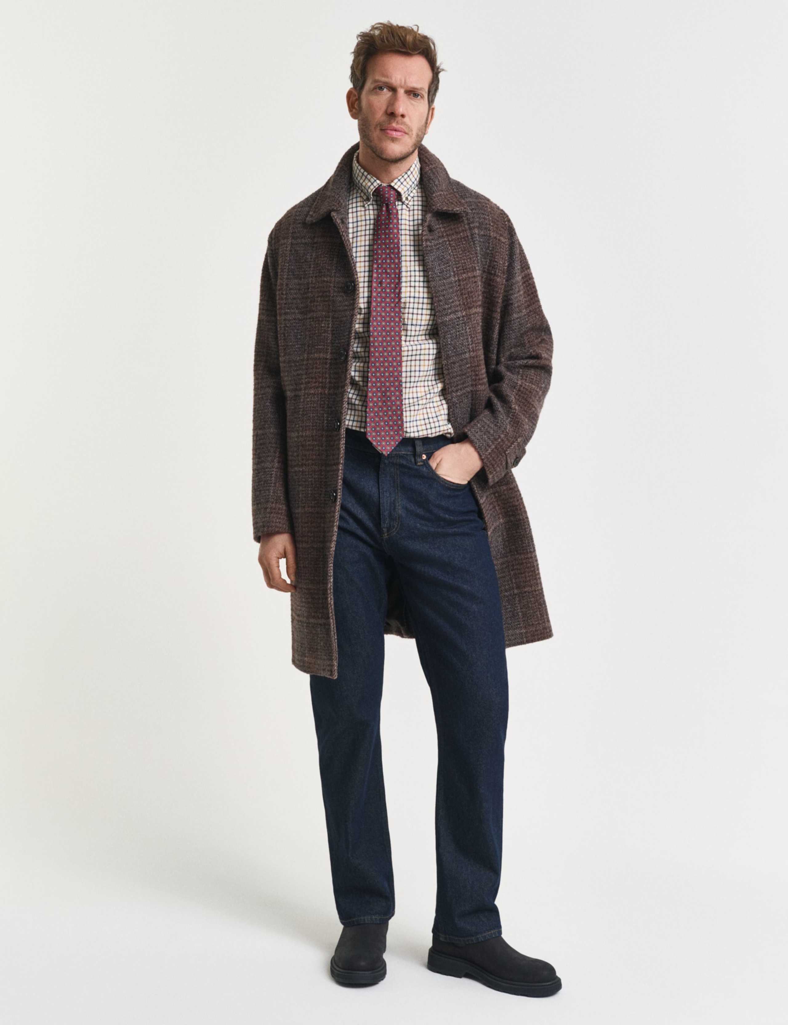 Regular Fit Pure Cotton Checked Oxford Shirt 2 of 5