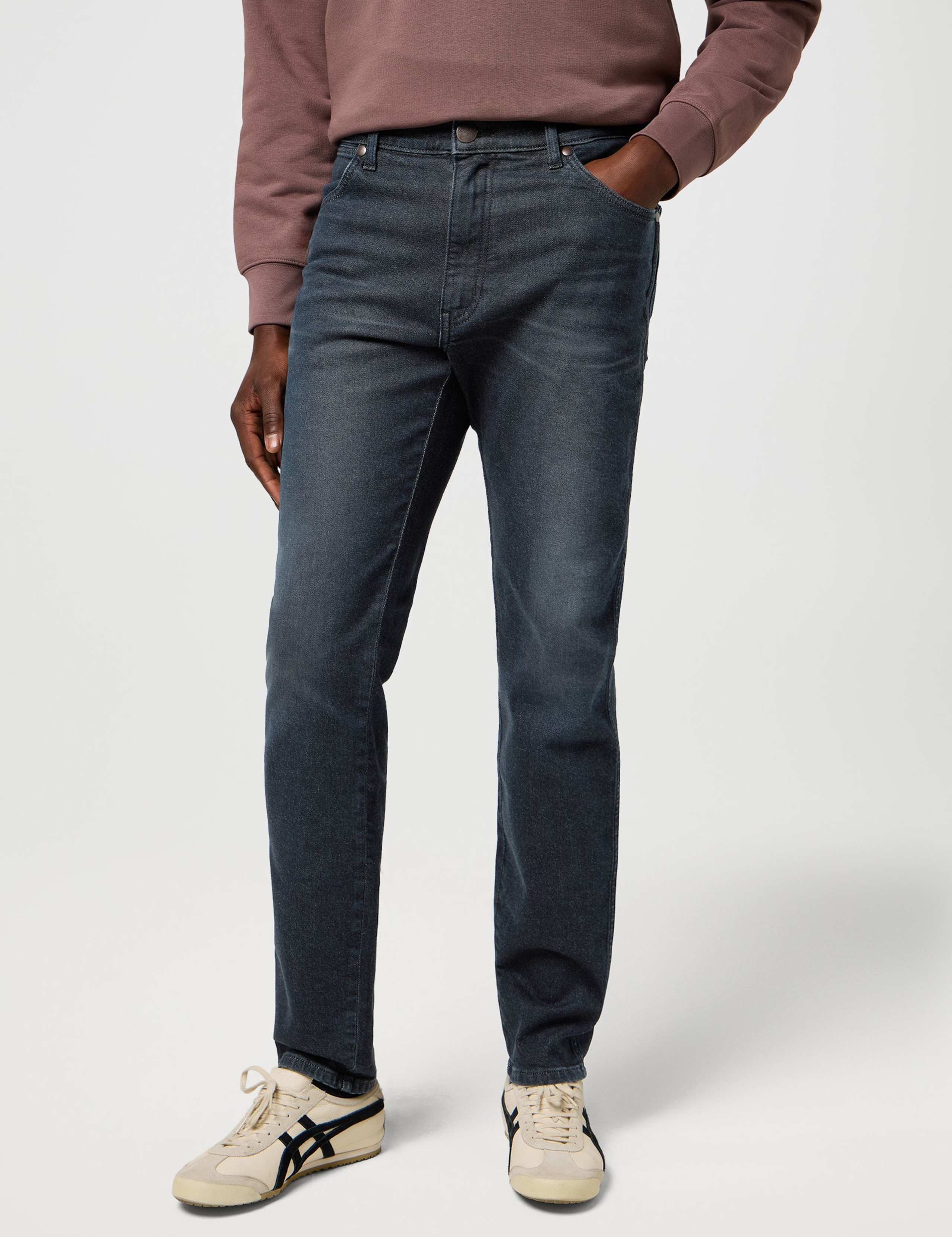River Straight Fit Cotton Rich Jeans 1 of 6