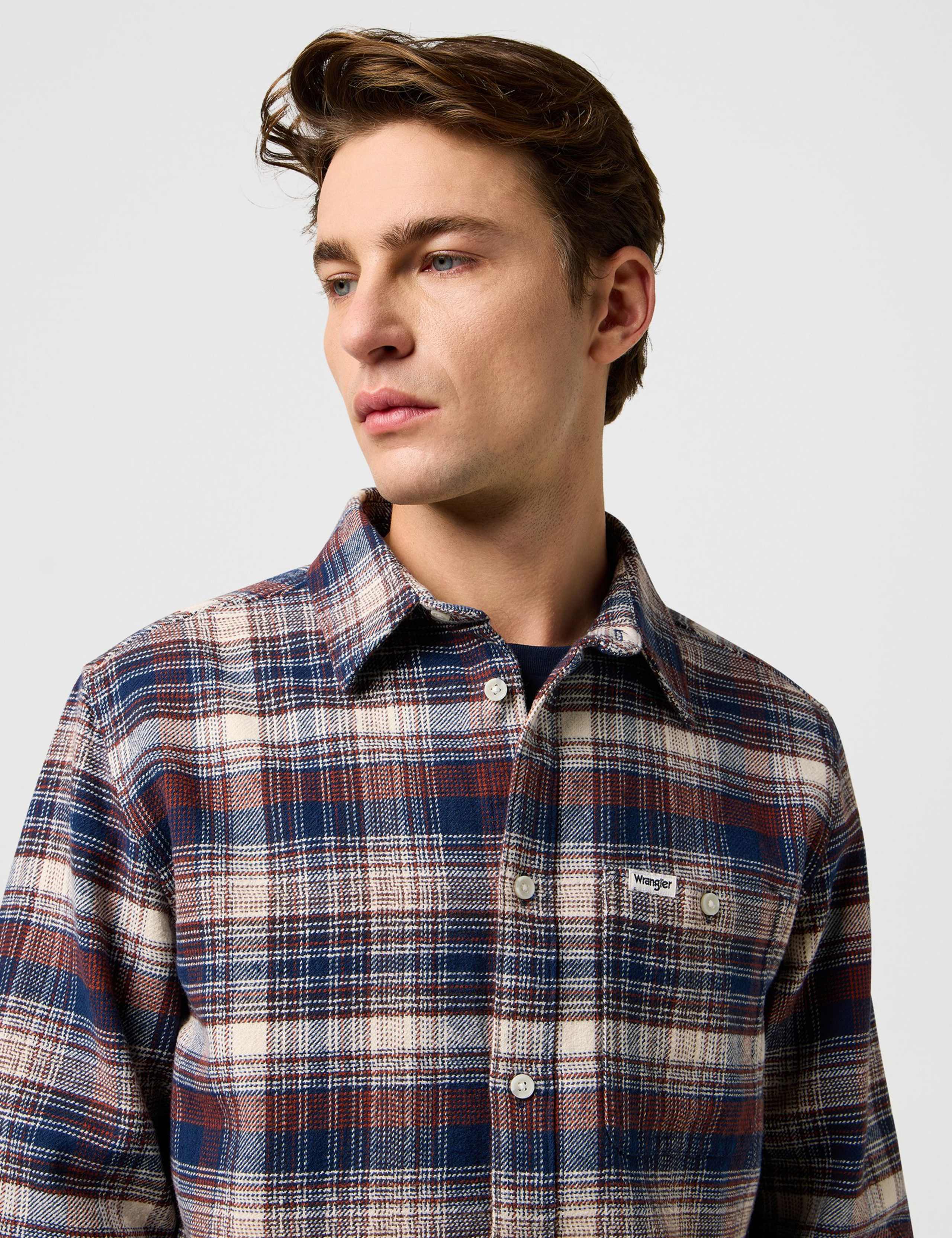 Pure Cotton Checked Flannel Shirt 3 of 6