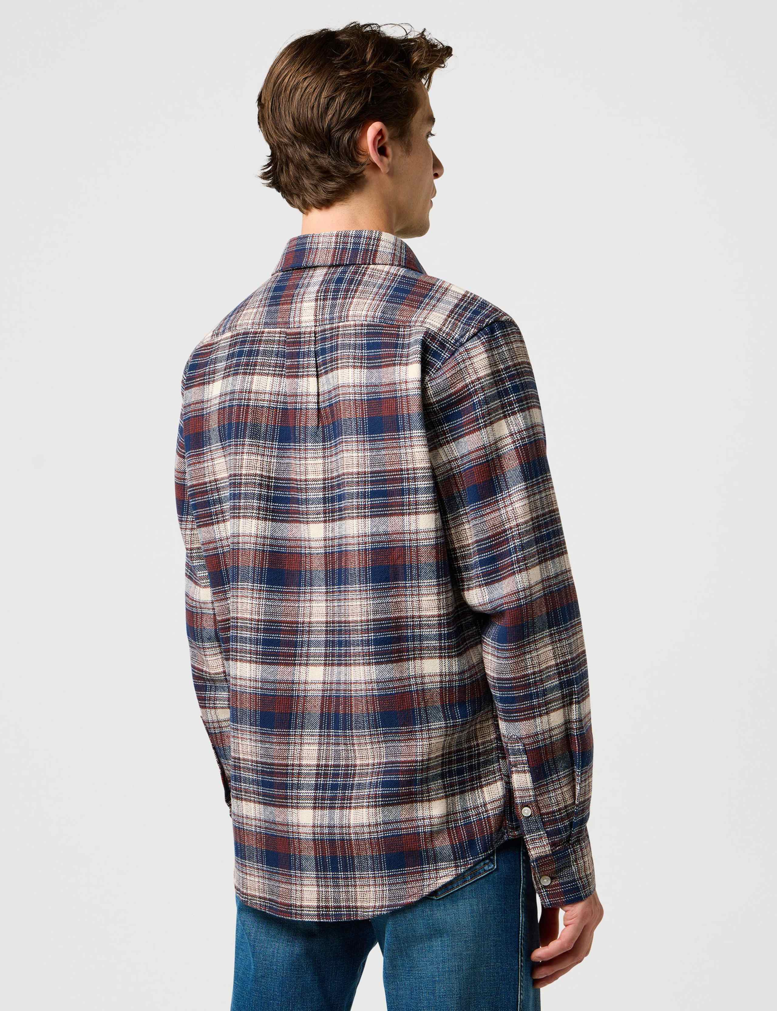 Pure Cotton Checked Flannel Shirt 4 of 6