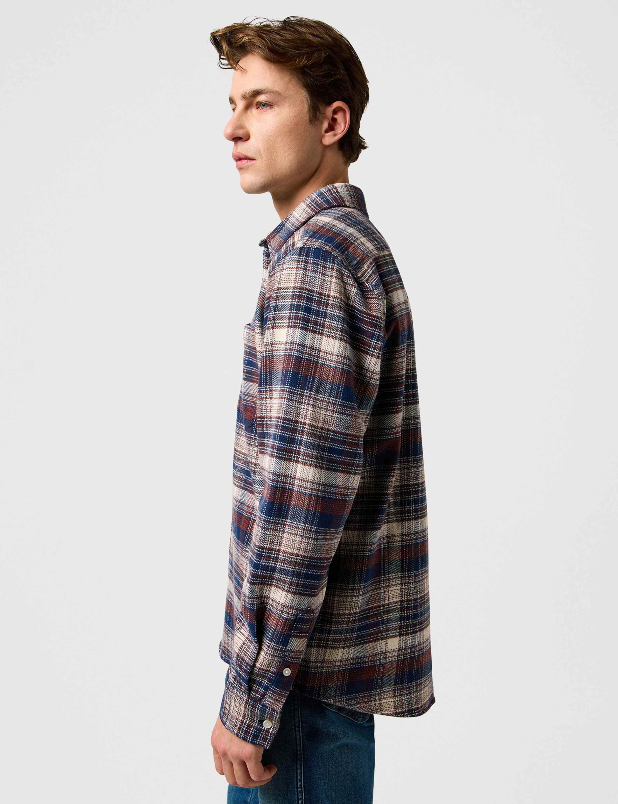 Pure Cotton Checked Flannel Shirt 5 of 6