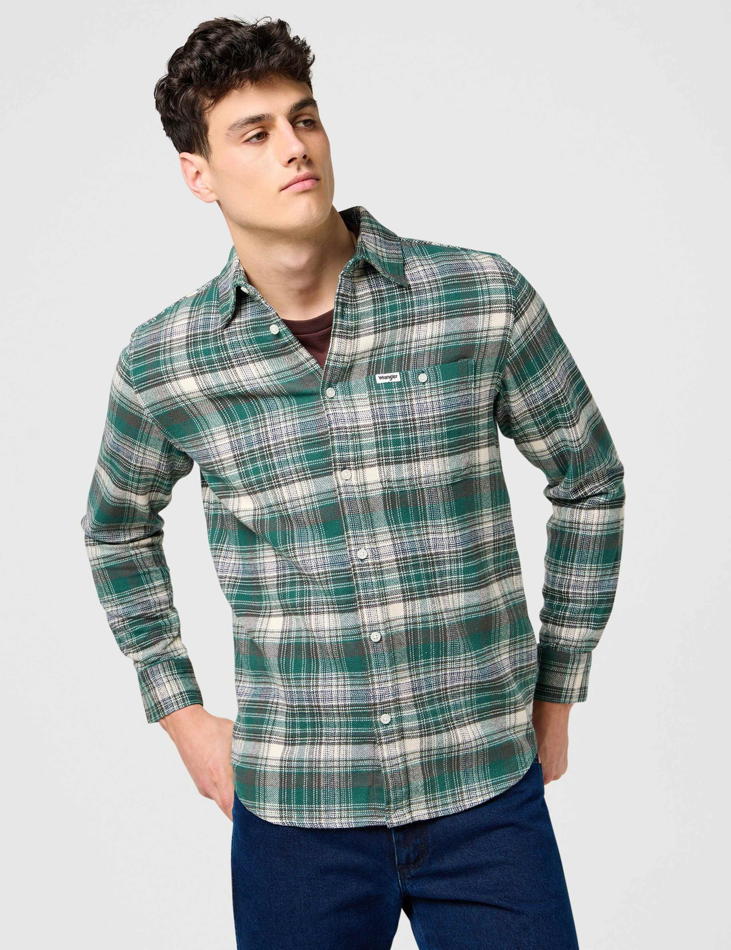 Pure Cotton Checked Flannel Shirt 1 of 7