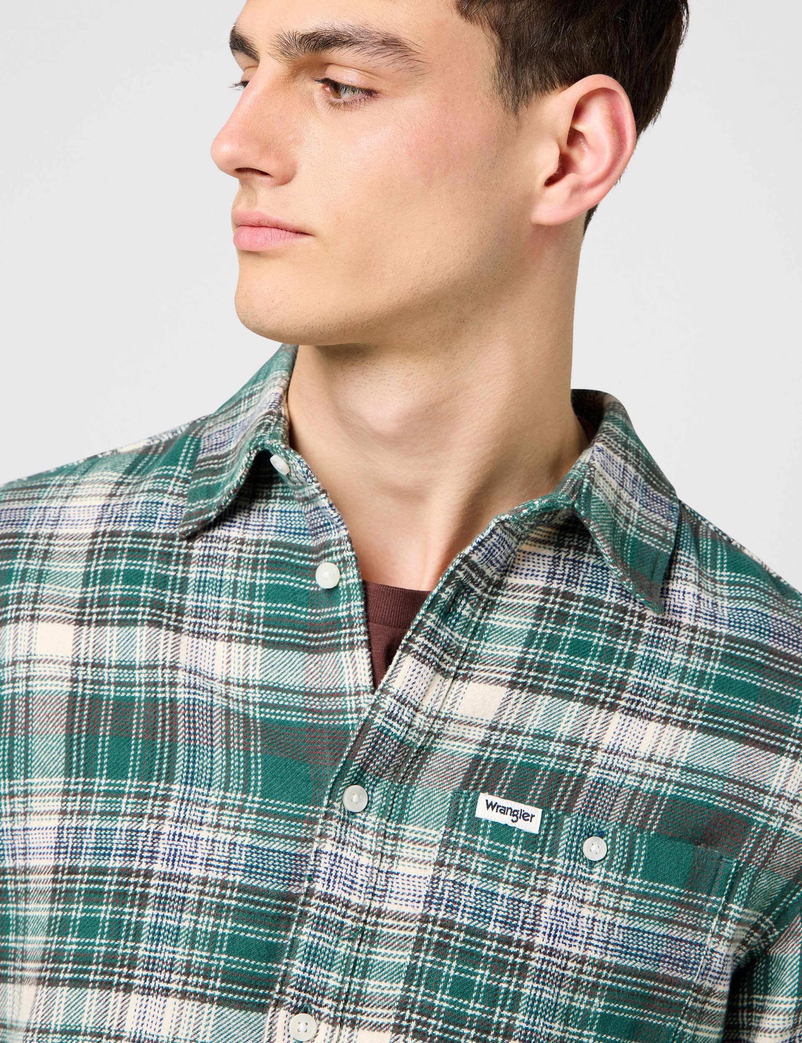 Pure Cotton Checked Flannel Shirt 3 of 7