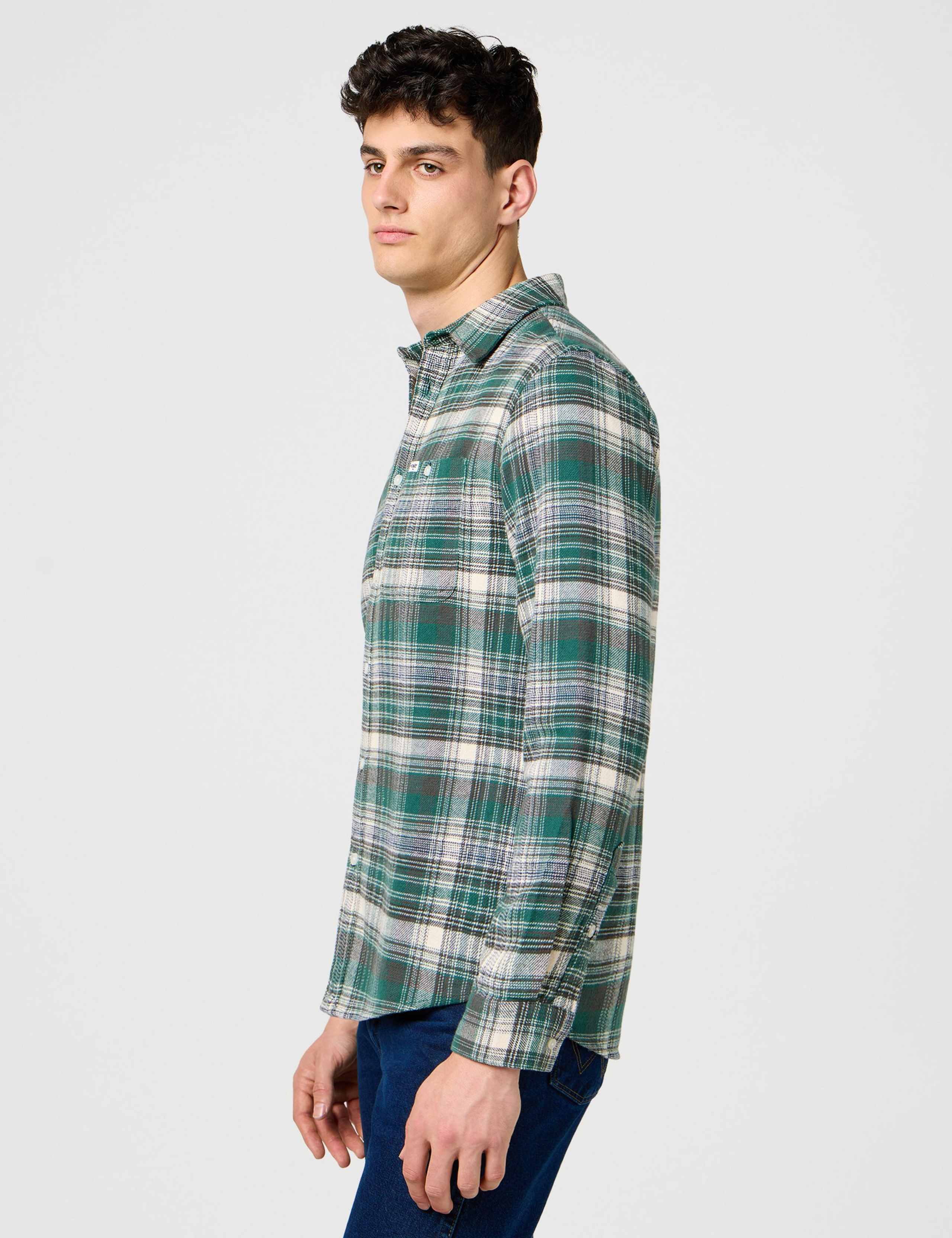 Pure Cotton Checked Flannel Shirt 6 of 7