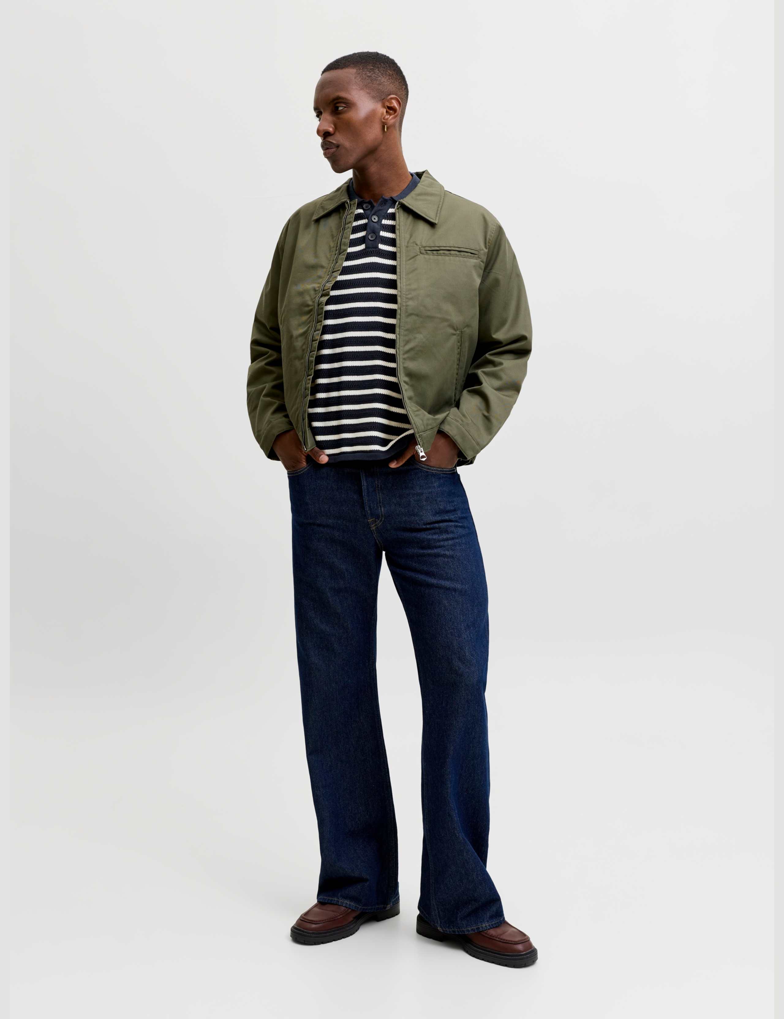 Pure Cotton Striped Knitted Polo Shirt 3 of 6