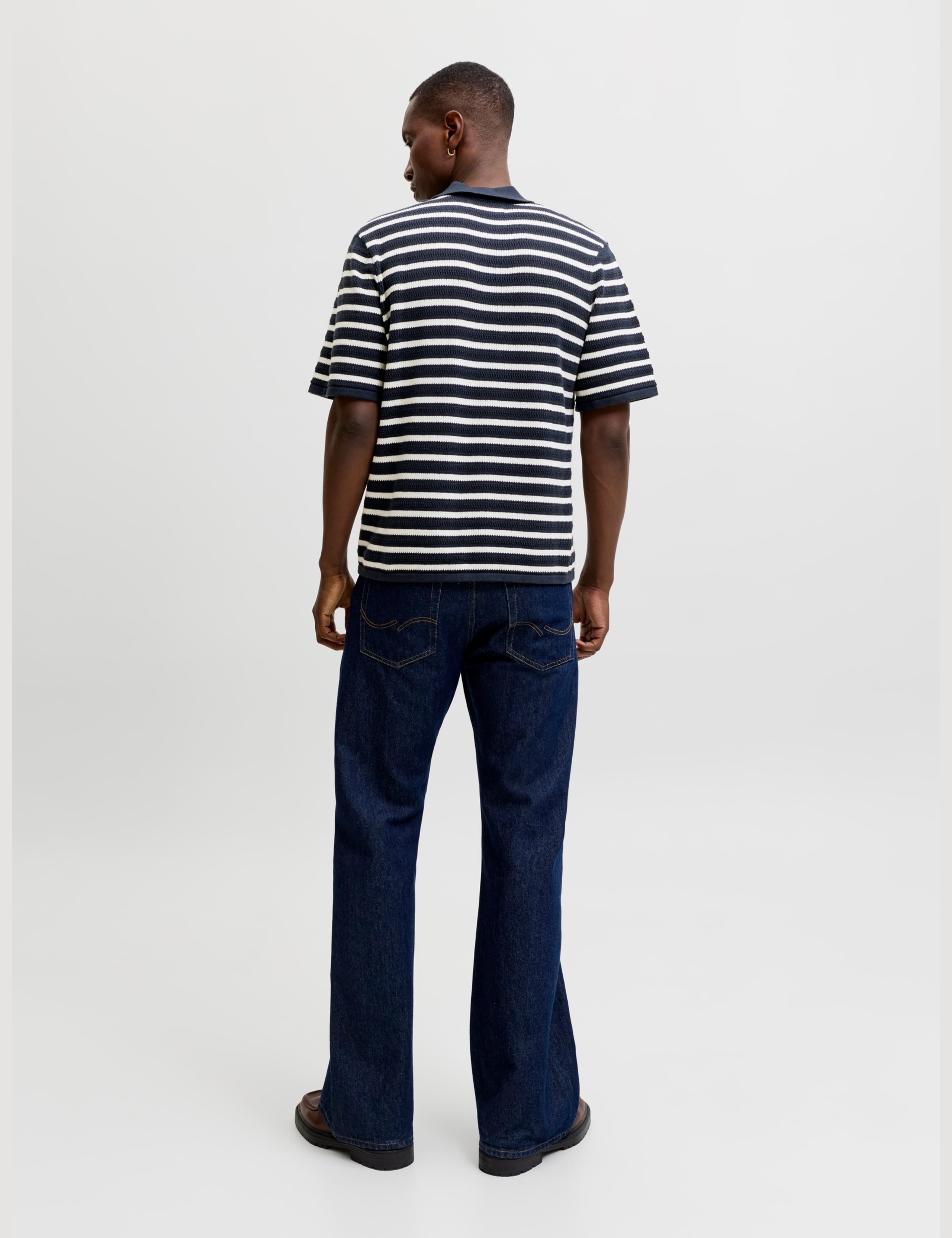 Pure Cotton Striped Knitted Polo Shirt 4 of 6