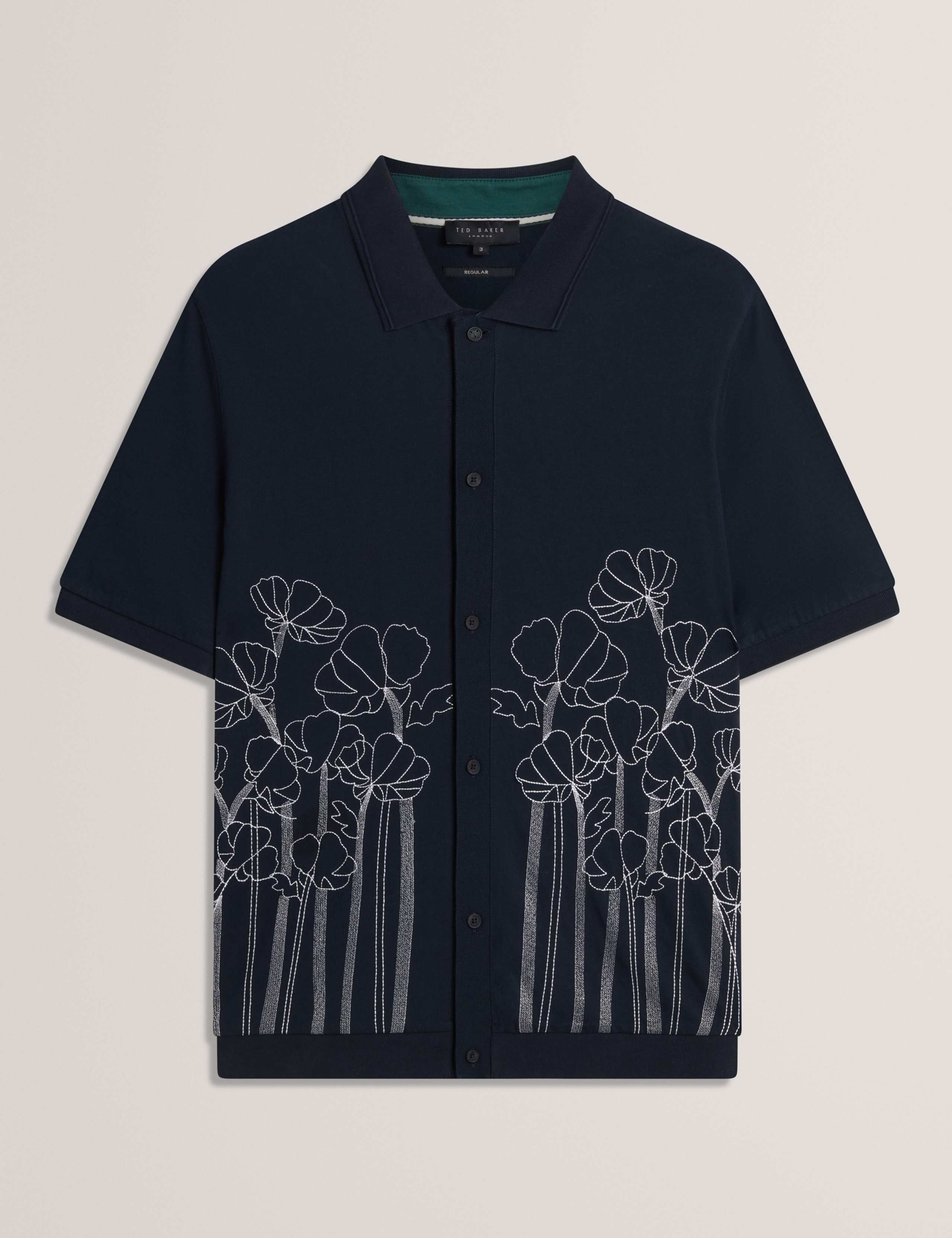 Pure Cotton Embroidered Short Sleeve Shirt 2 of 6