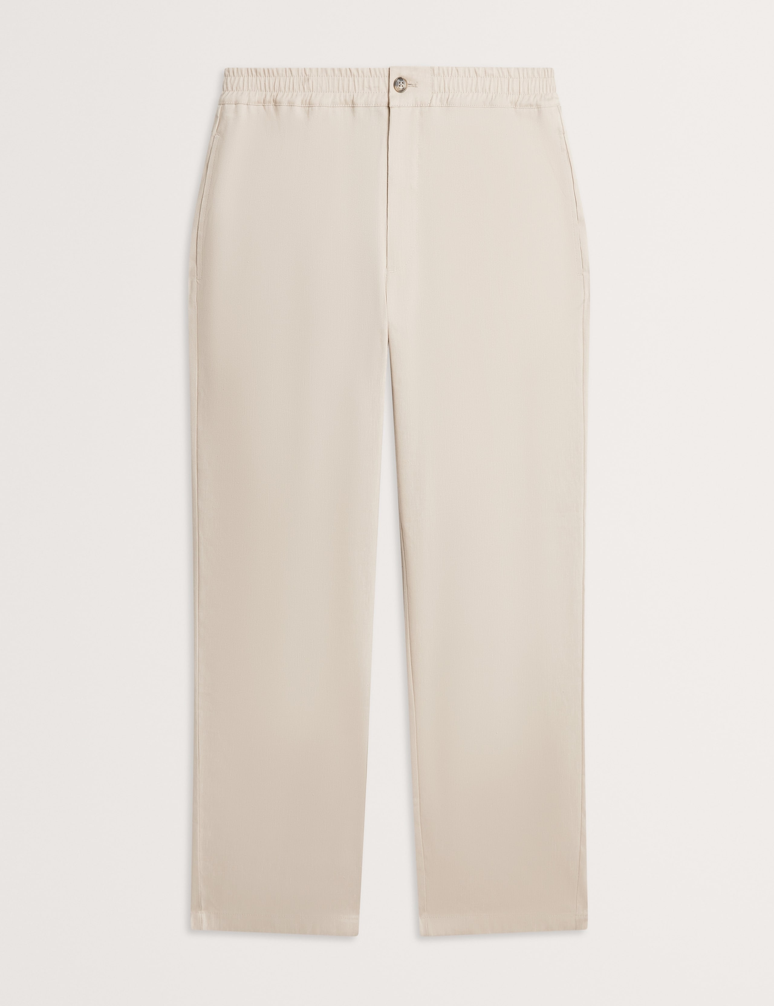 Relaxed Fit Linen Rich Elasticated Trousers 2 of 6