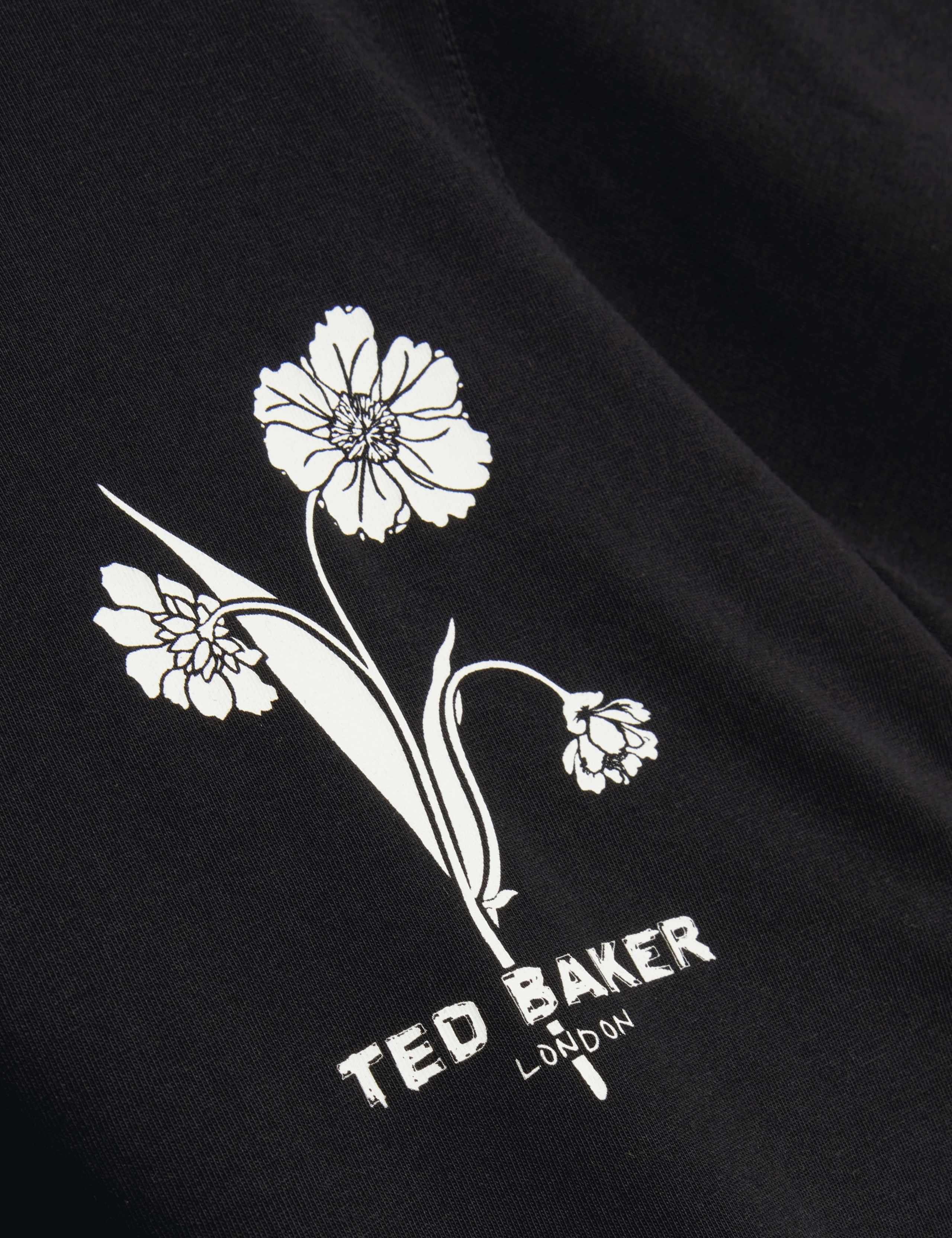 Pure Cotton Floral Graphic T-Shirt 6 of 6