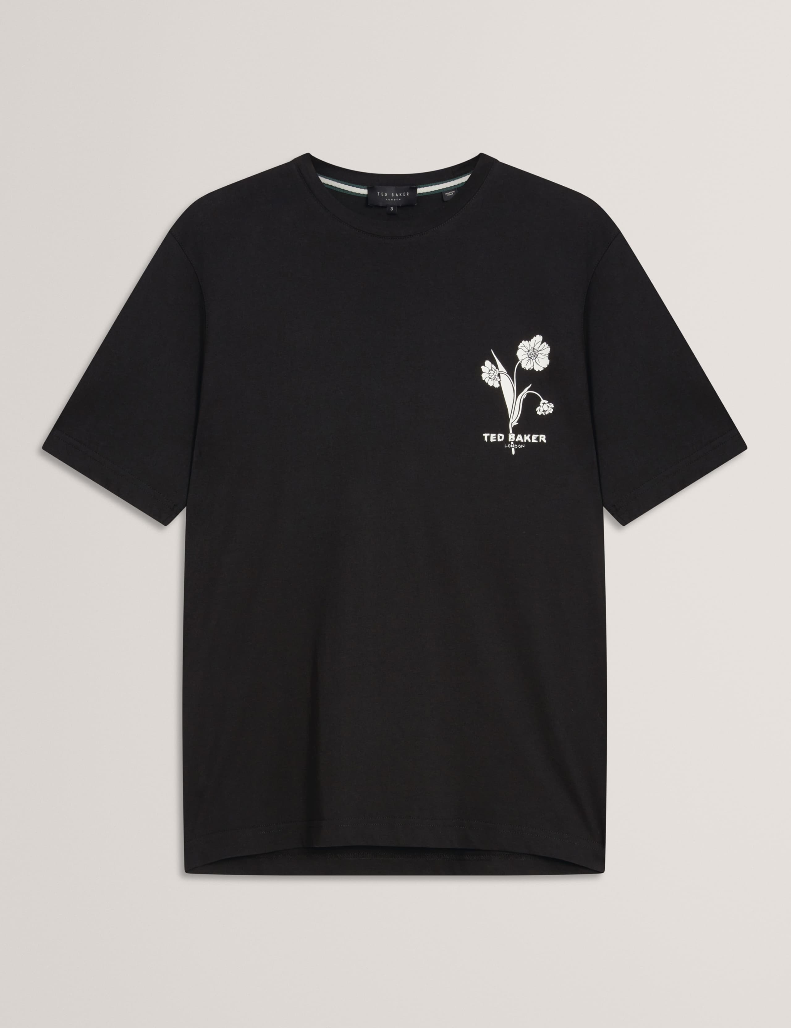 Pure Cotton Floral Graphic T-Shirt 2 of 6