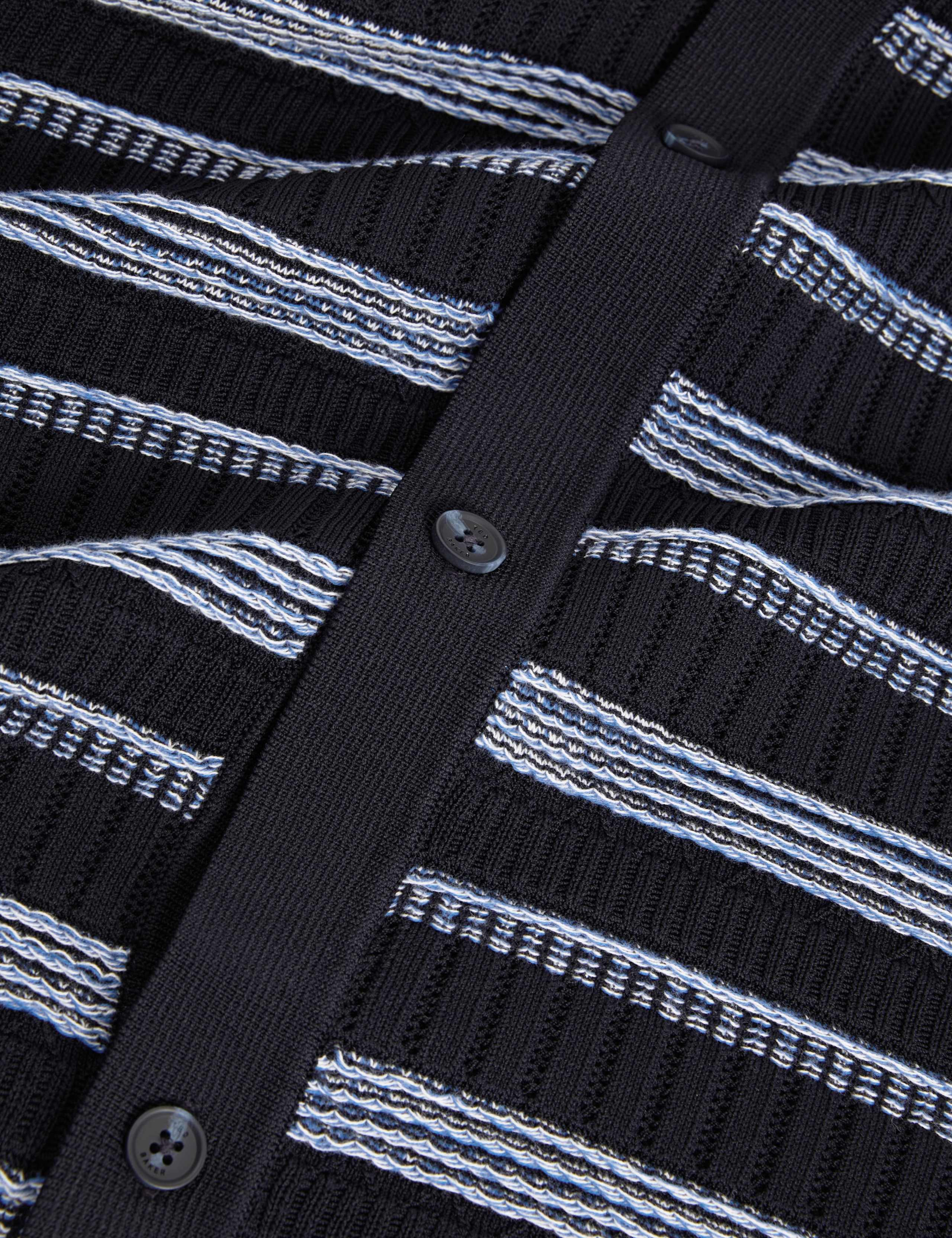 Pure Cotton Striped Short Sleeve Knitted Shirt 6 of 6