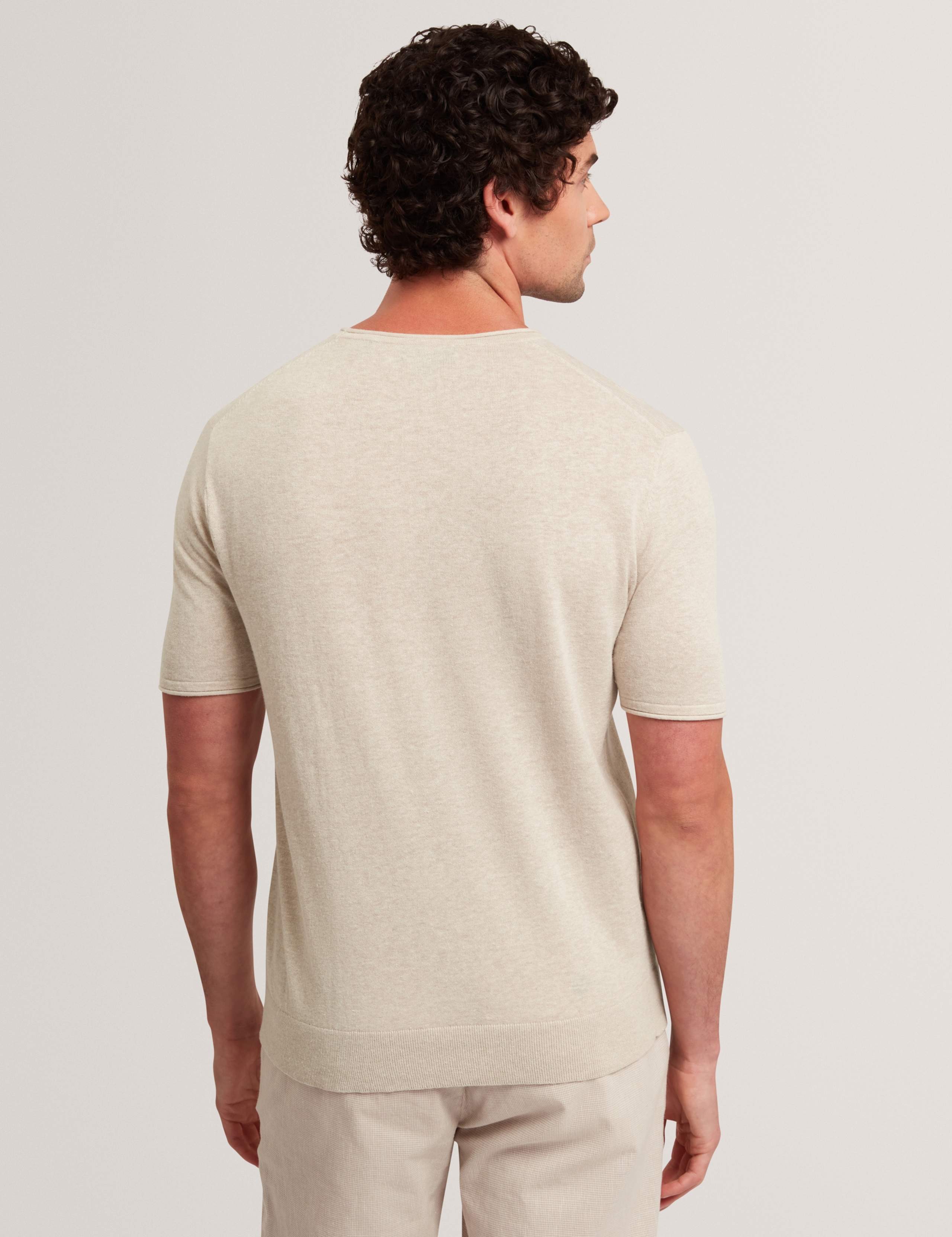 Linen Cotton Blend T-Shirt 4 of 7