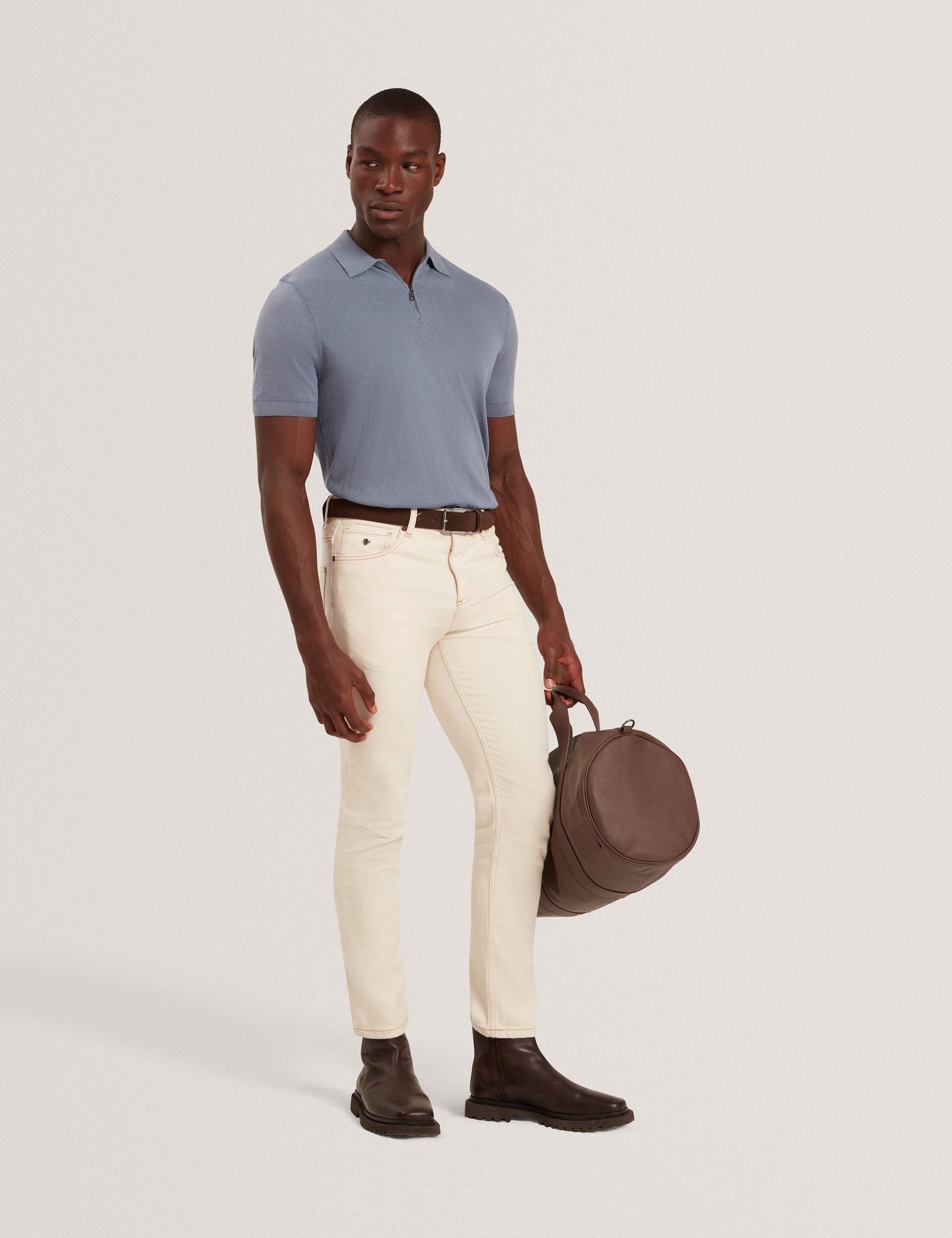 Givrans Lyocell Blend Knitted Polo Shirt 5 of 7