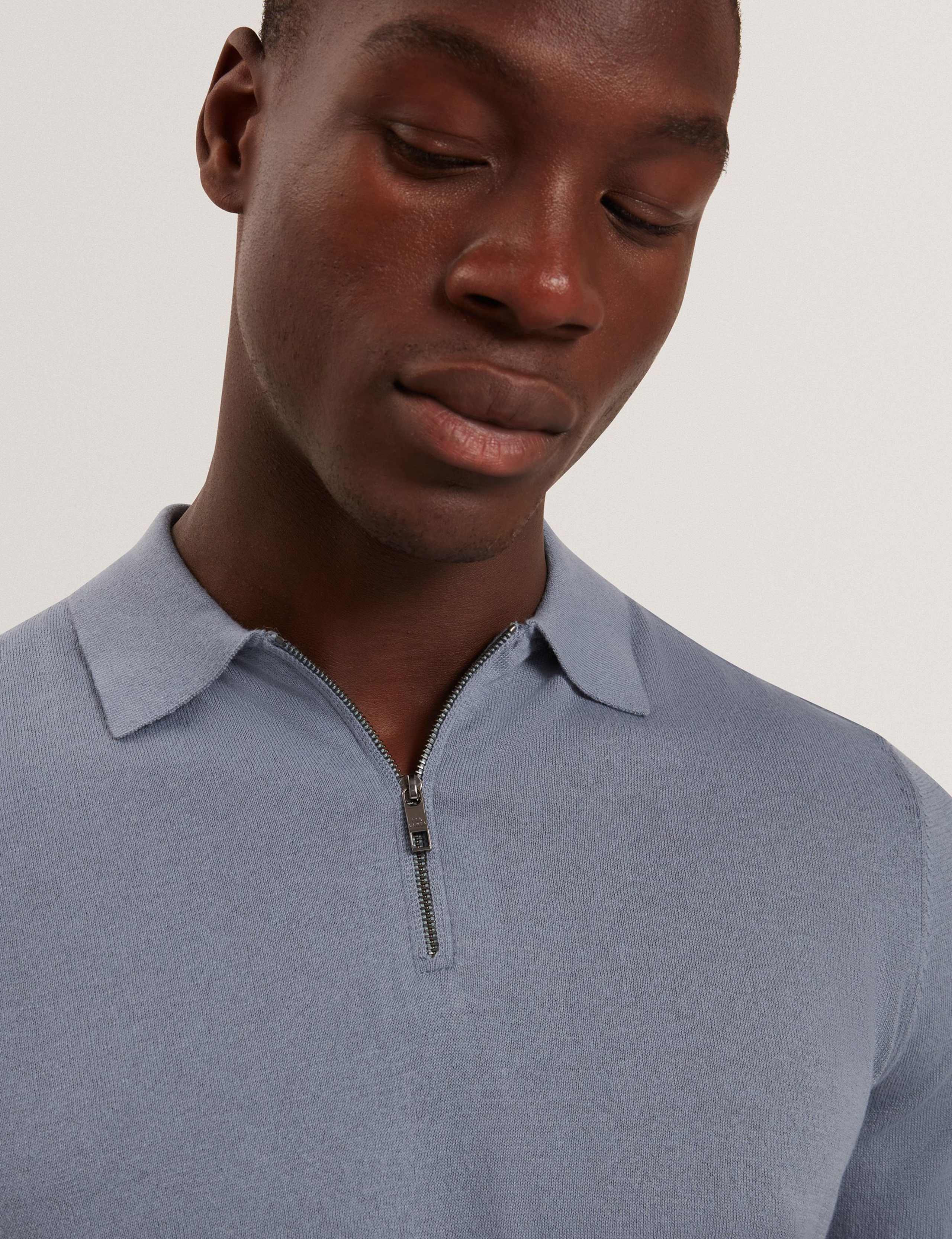 Givrans Lyocell Blend Knitted Polo Shirt 7 of 7