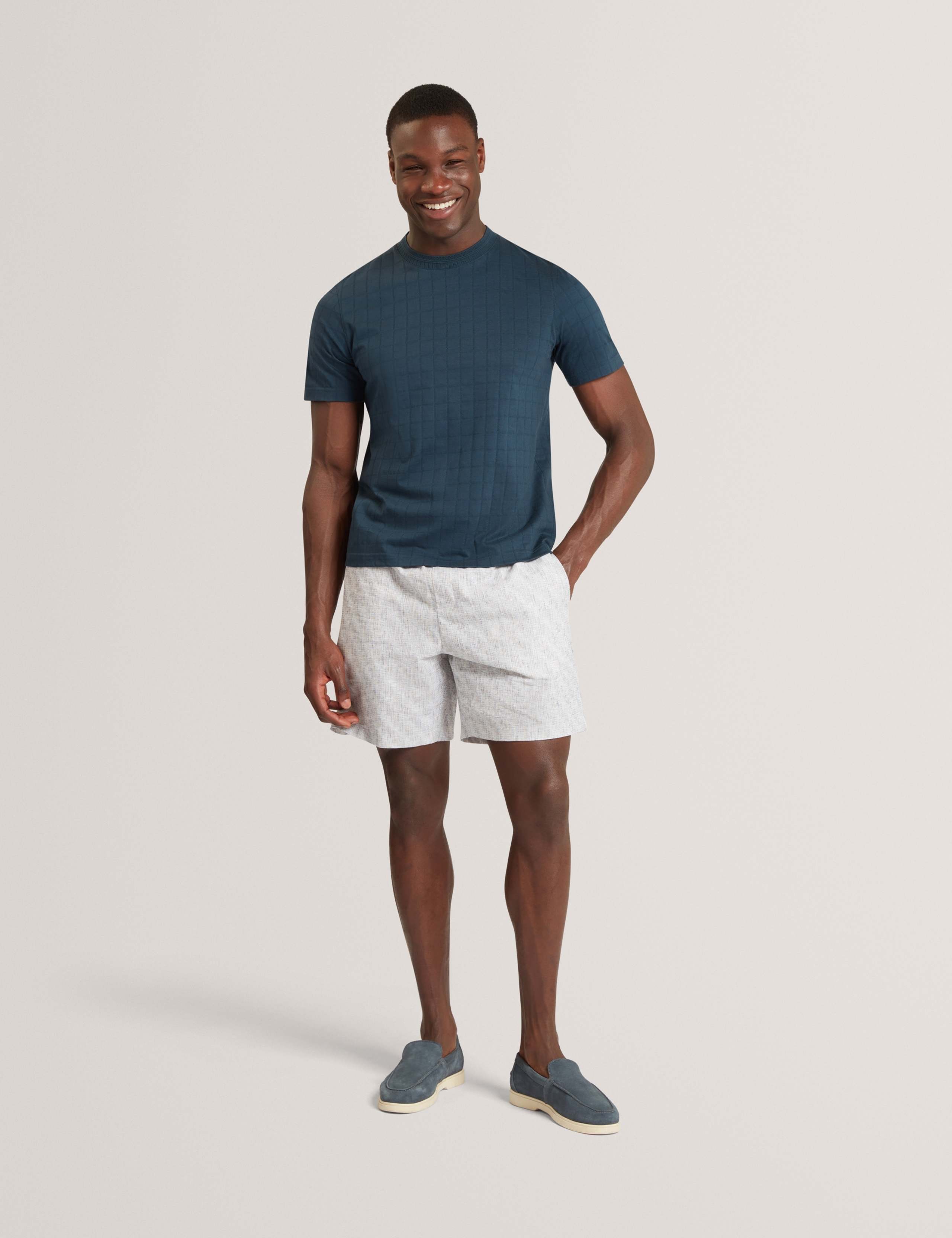 Pure Cotton Jacquard T-Shirt 3 of 6