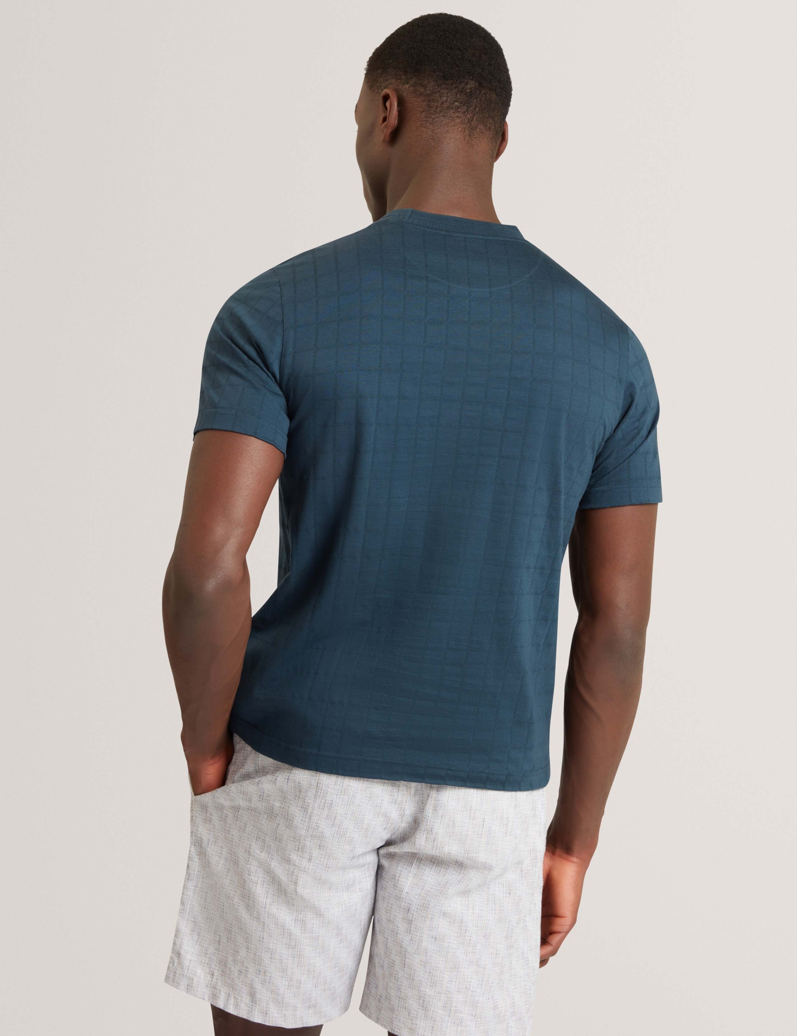 Pure Cotton Jacquard T-Shirt 4 of 6