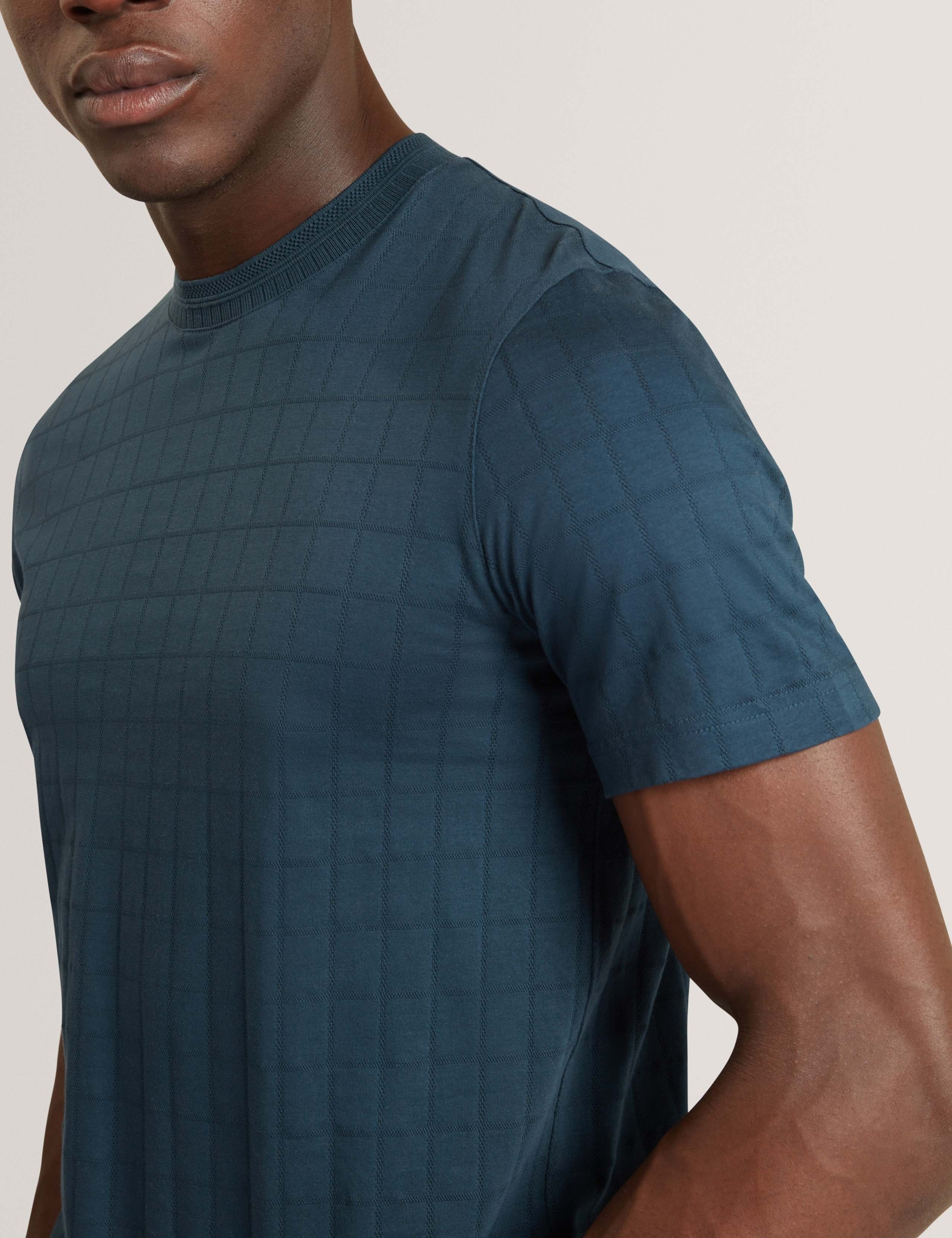 Pure Cotton Jacquard T-Shirt 5 of 6