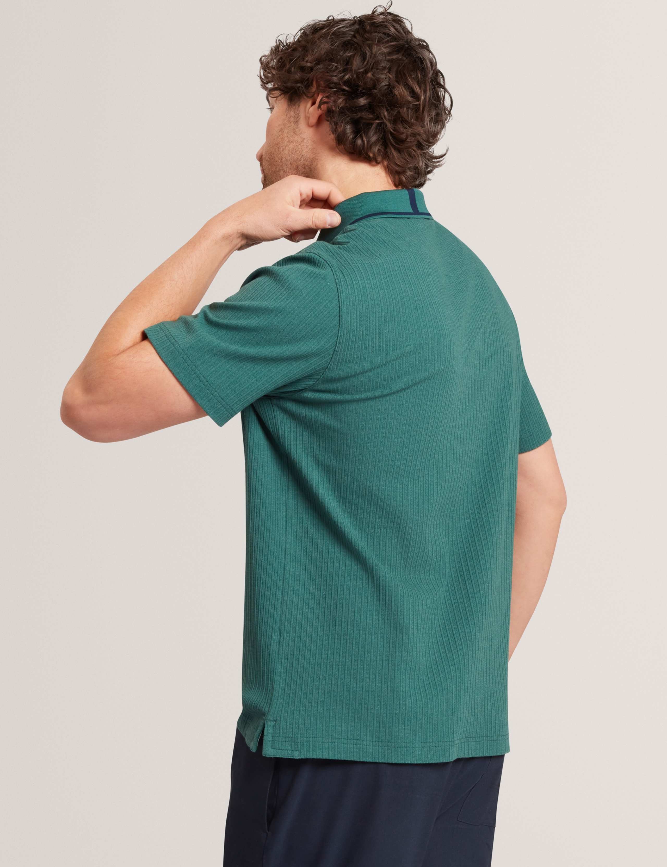 Cotton Rich Tipped Collar Polo Shirt 5 of 6