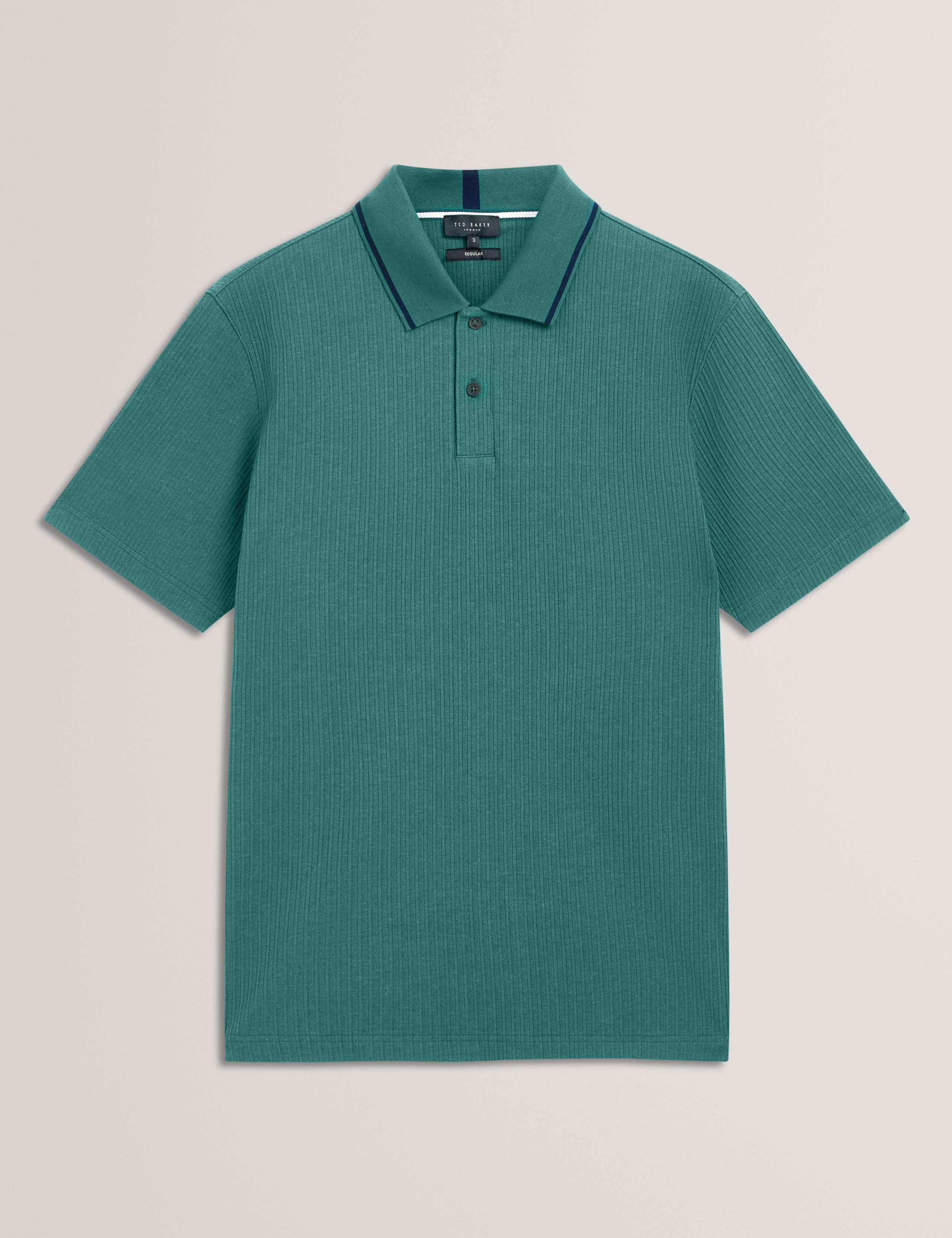 Cotton Rich Tipped Collar Polo Shirt 2 of 6