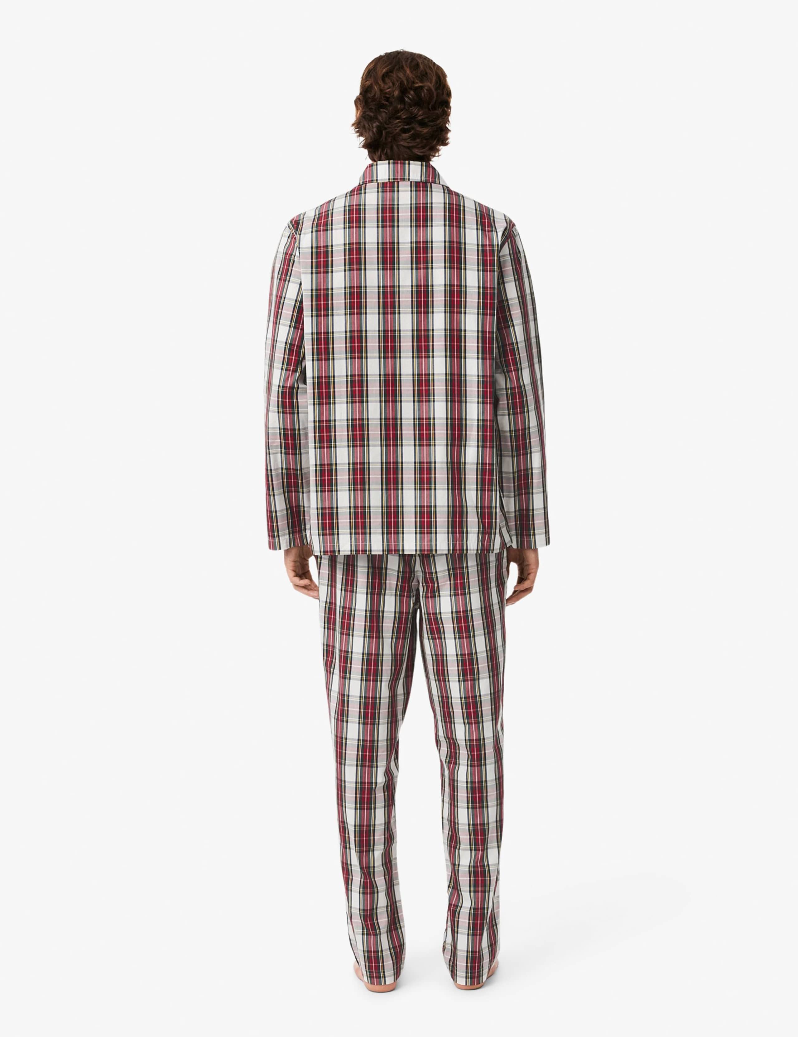 Pure Cotton Checked Pyjama Set 6 of 8