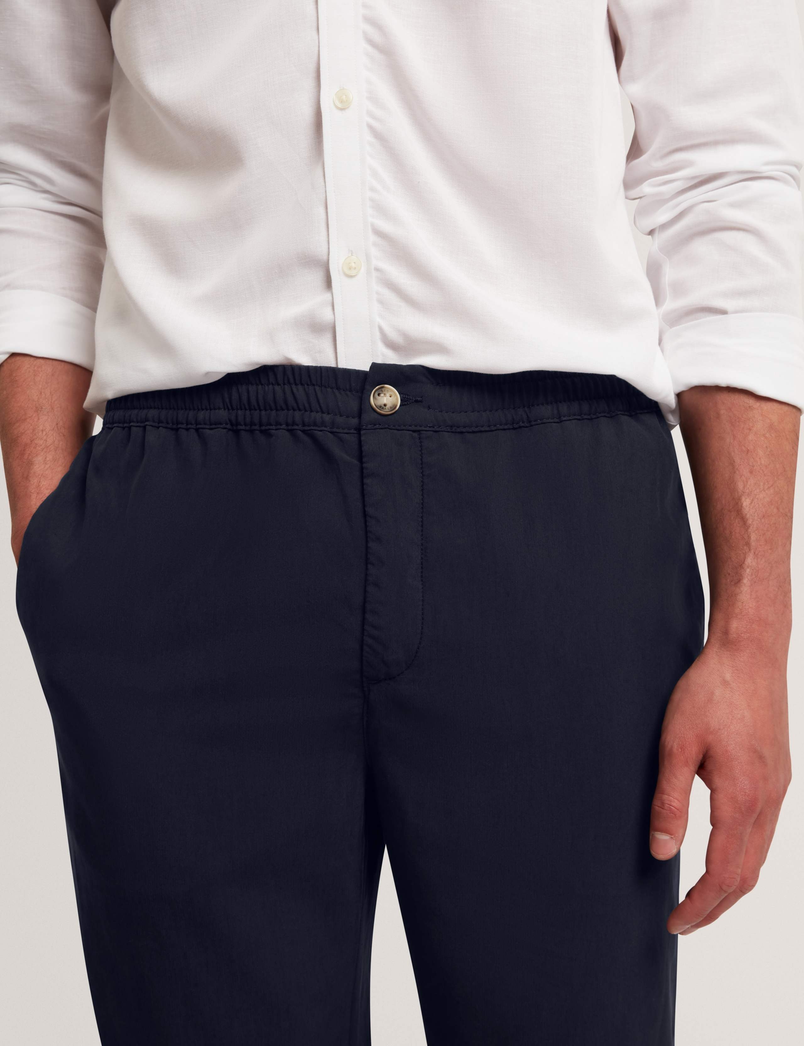 Tapered Fit Elasticated Waist Trousers 6 of 7
