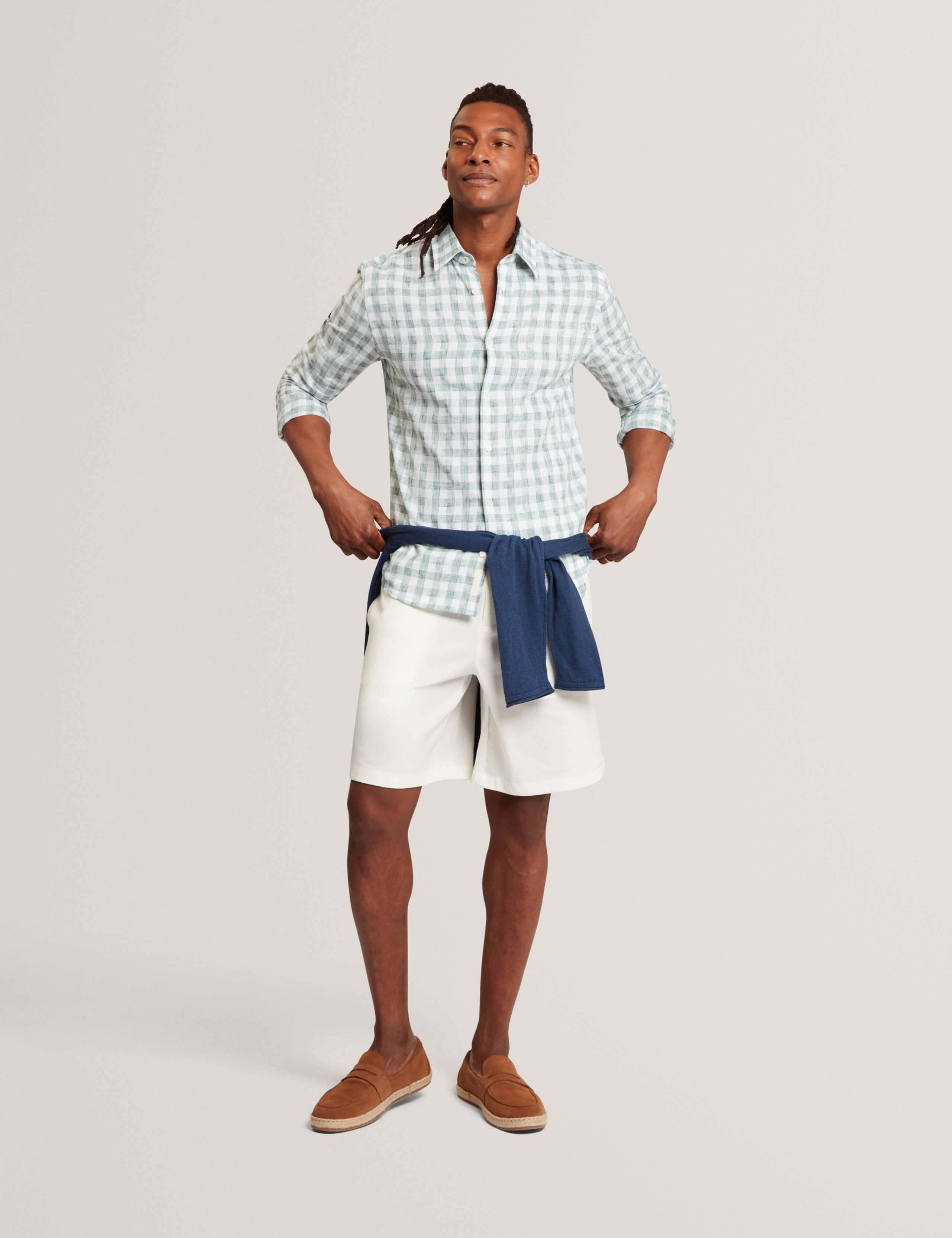 Regular Fit Cotton Rich Textured Check Shirt 4 of 6
