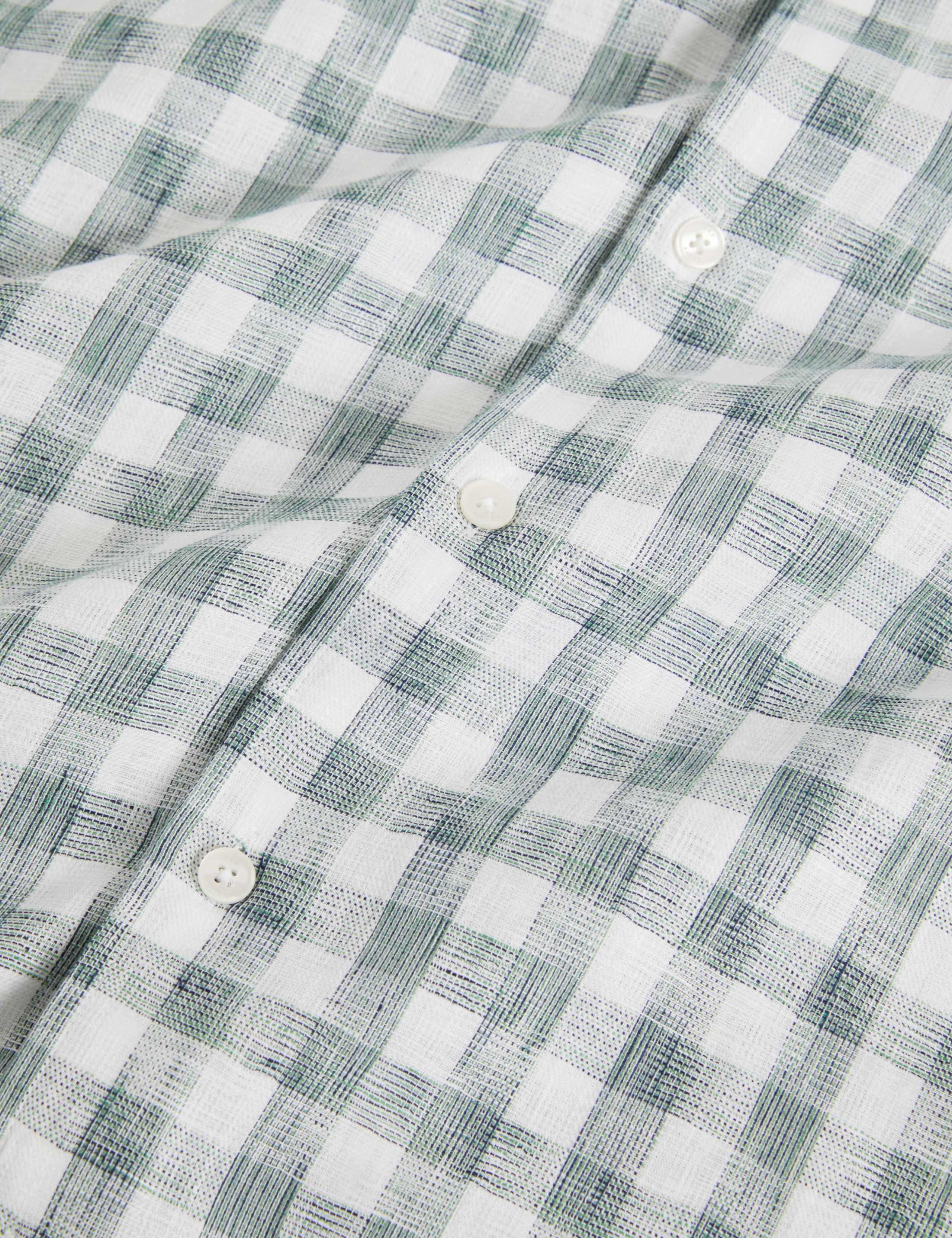 Regular Fit Cotton Rich Textured Check Shirt 6 of 6