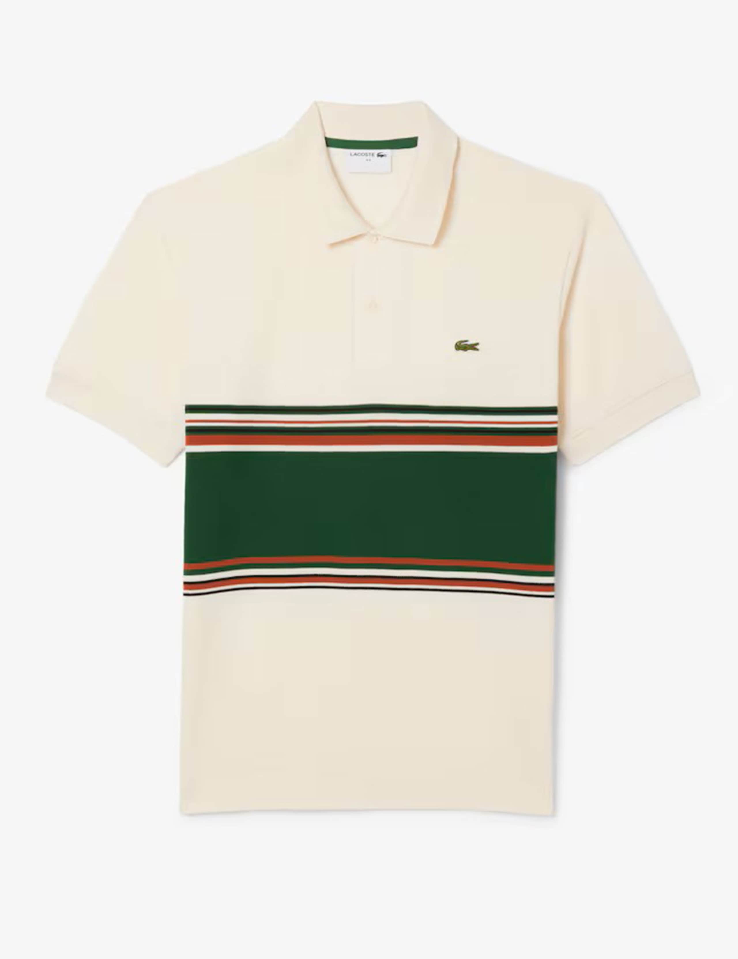 Pure Cotton Striped Polo Shirt 2 of 4