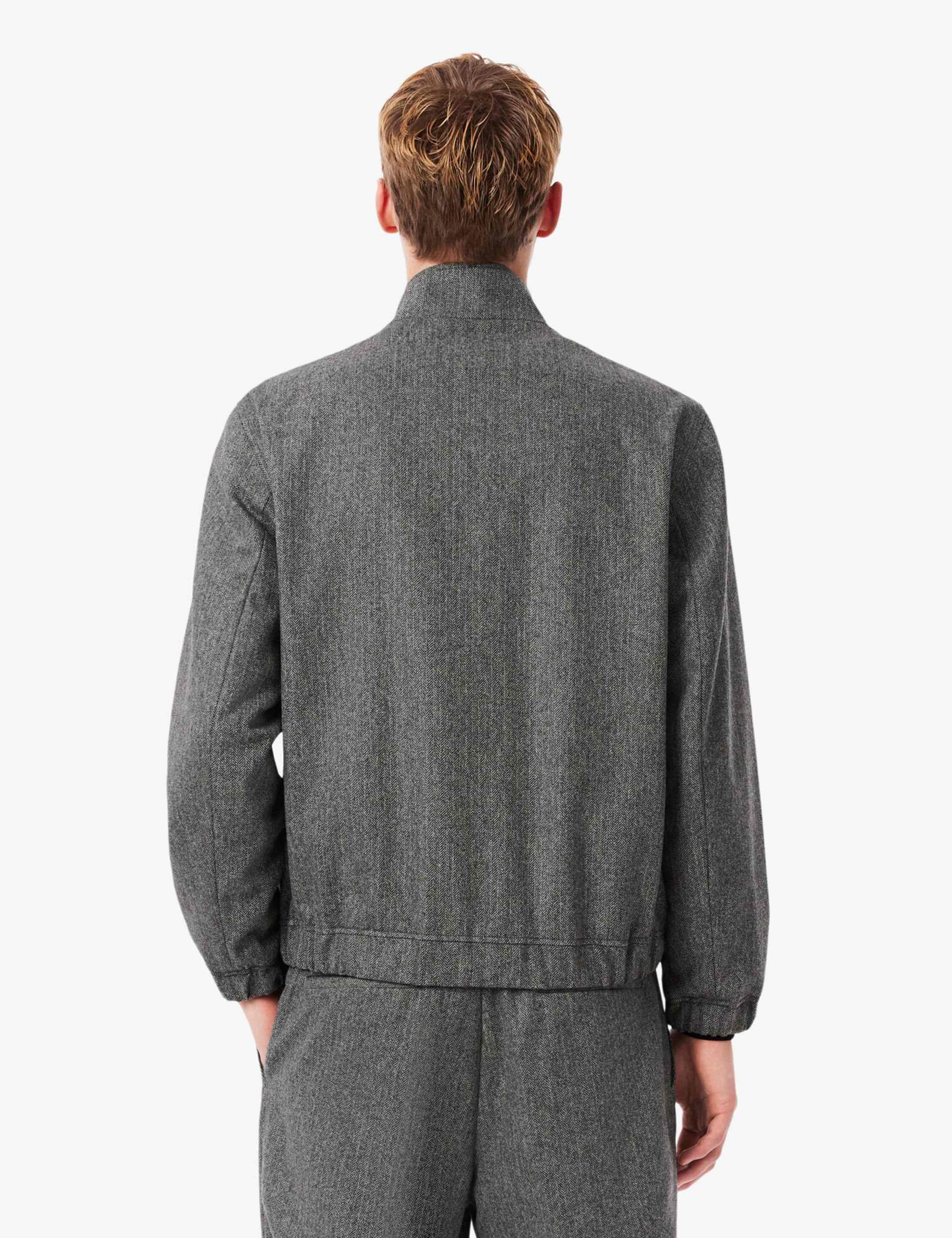 Wool Rich Herringbone Harrington Jacket 3 of 5