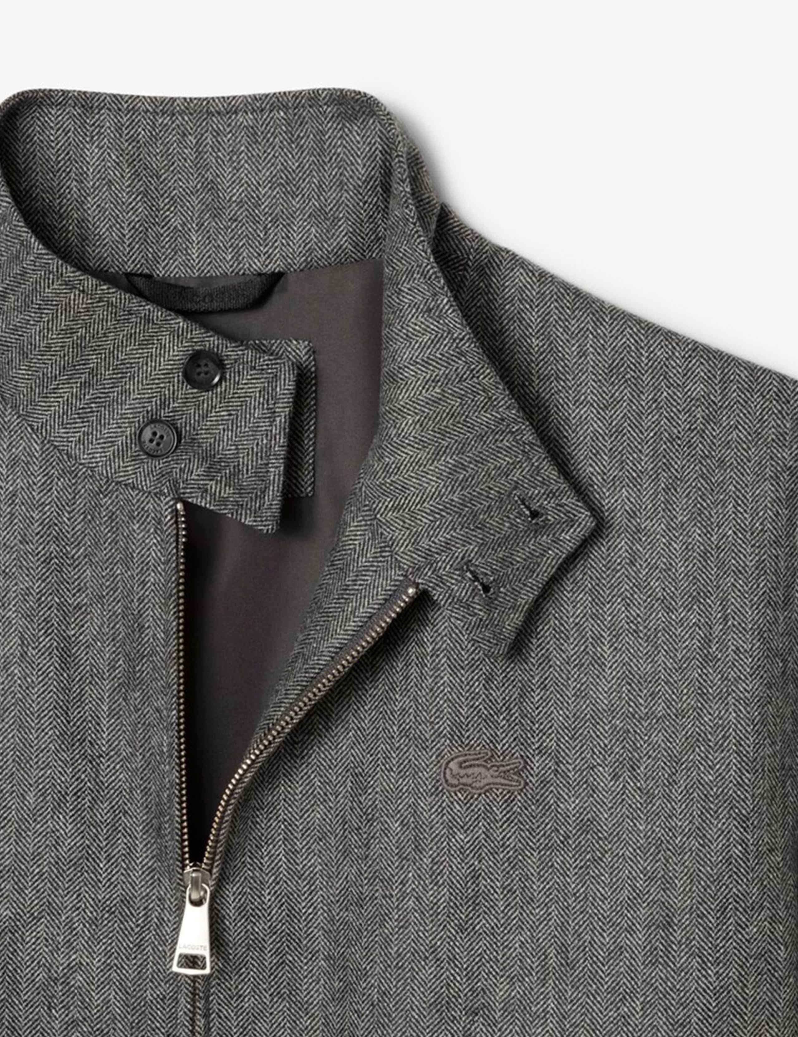 Wool Rich Herringbone Harrington Jacket 4 of 5