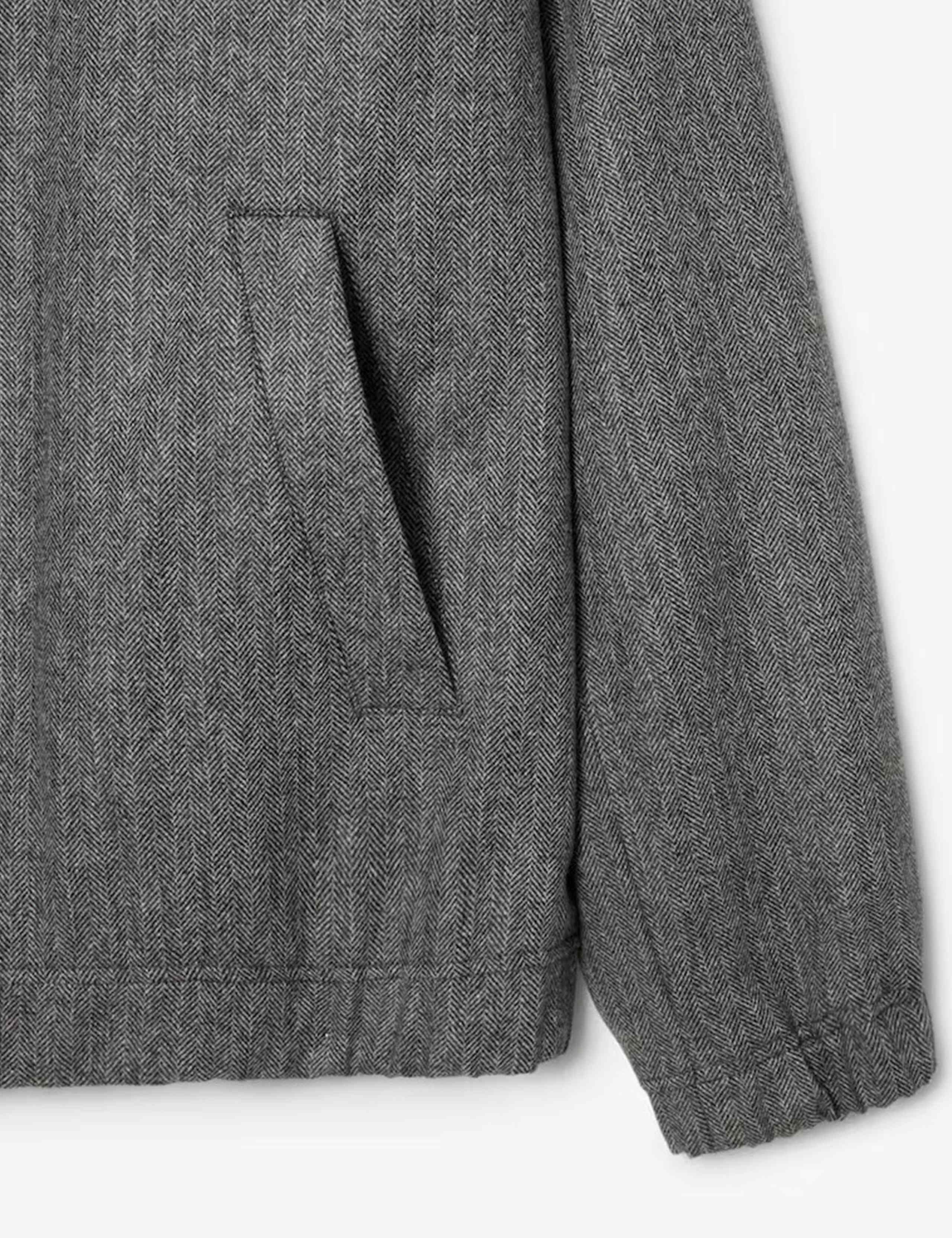 Wool Rich Herringbone Harrington Jacket 5 of 5