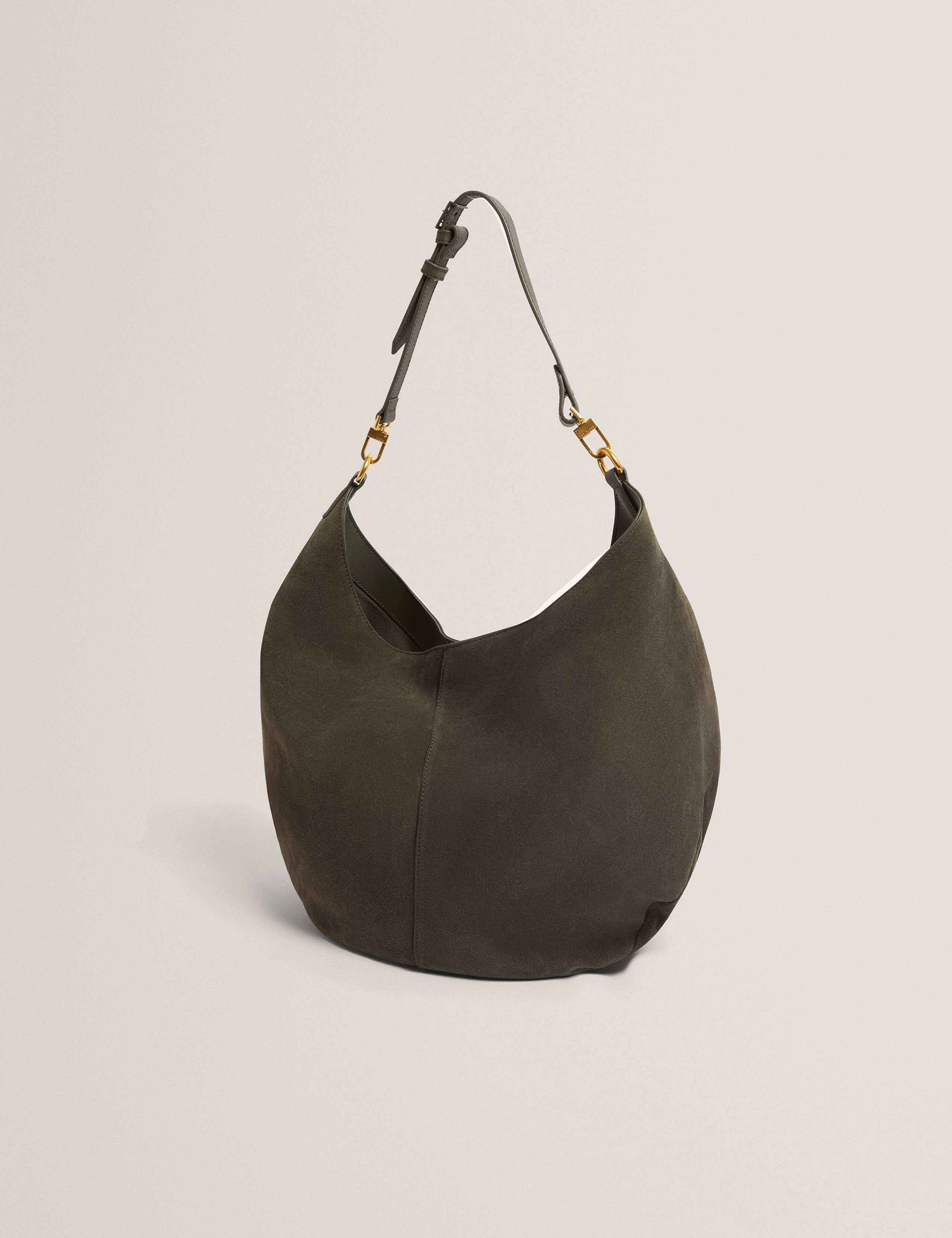 Leather Slouch Shoulder Bag 3 of 5