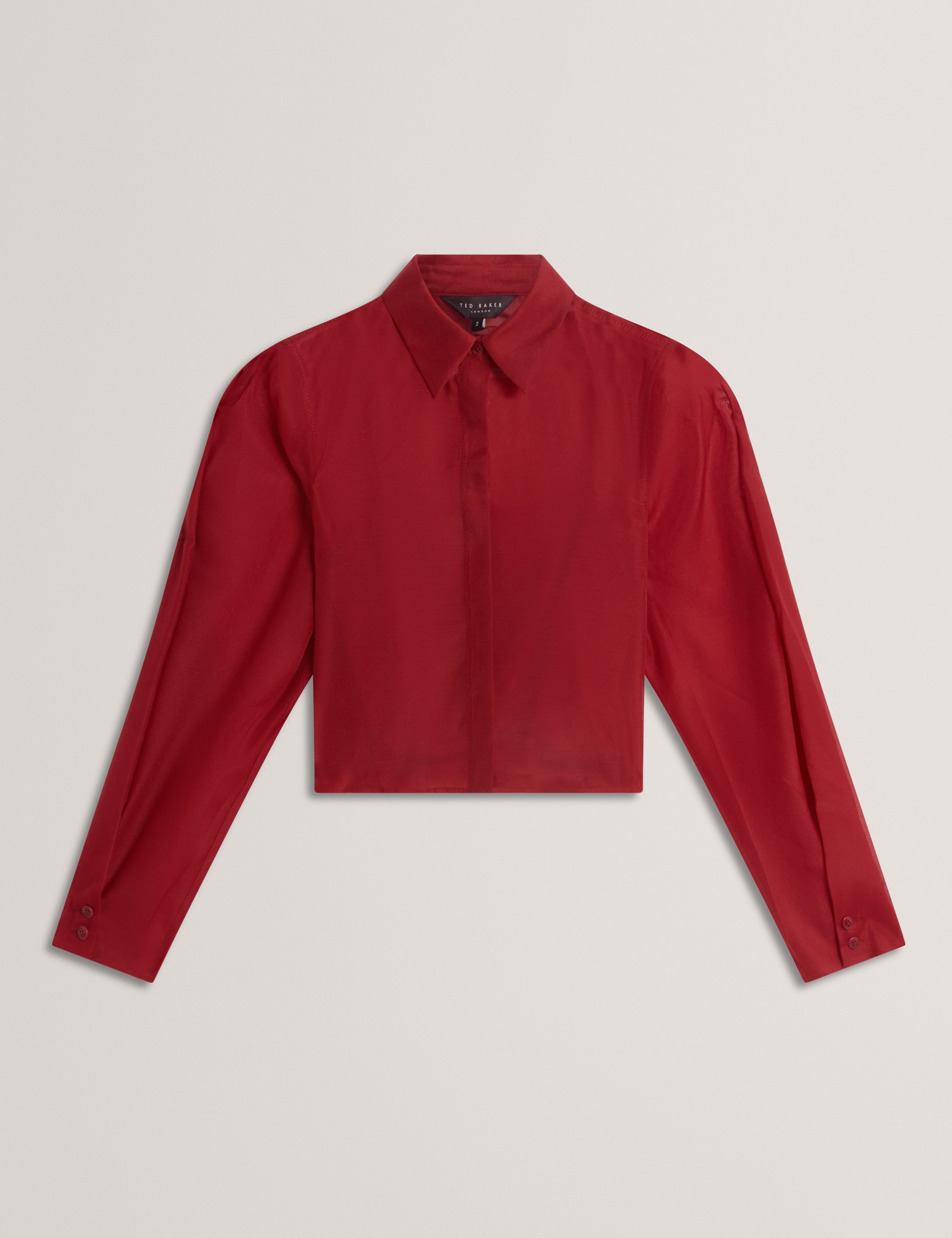 Organza Crop Shirt 2 of 6