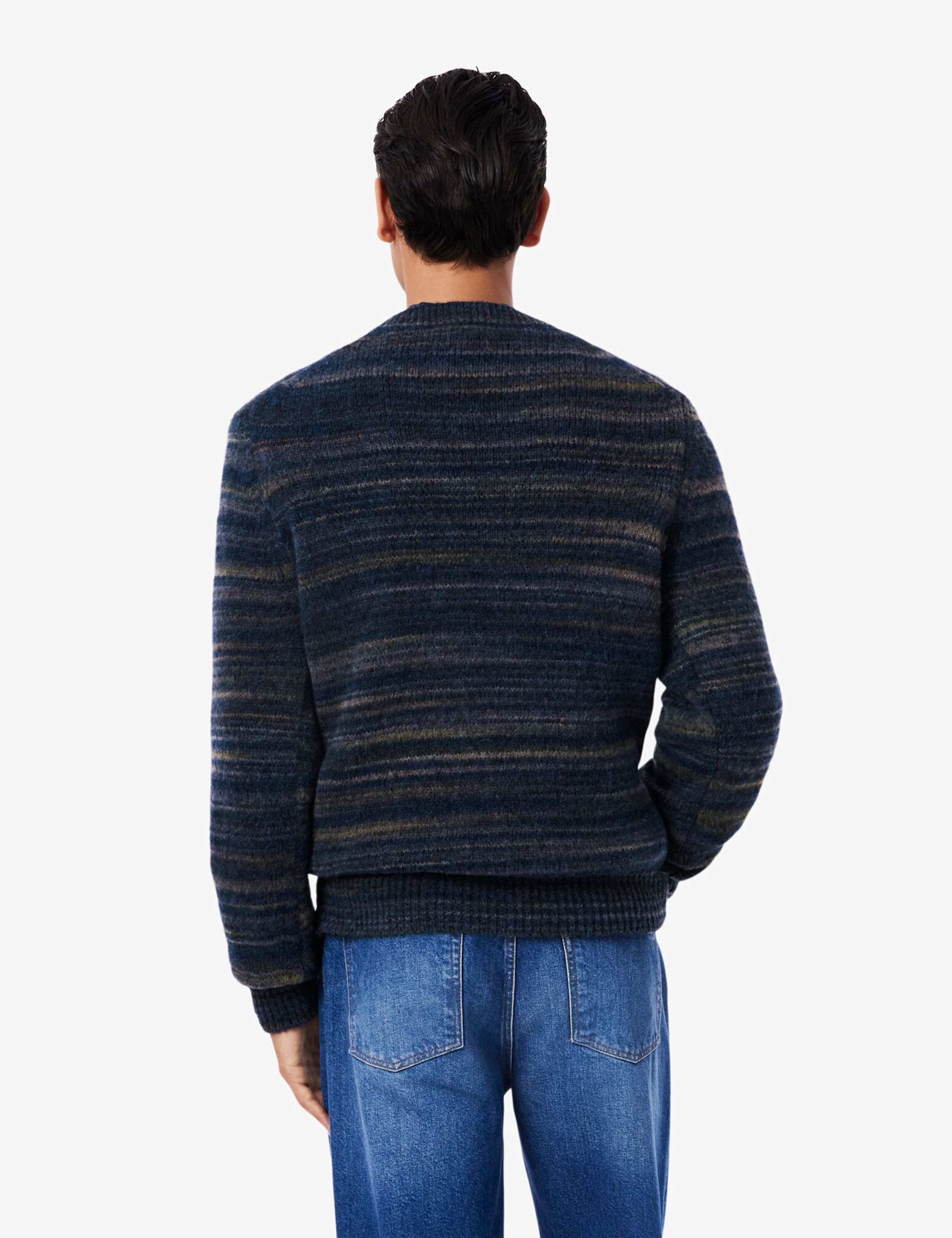 Wool Rich Striped Jumper with Alpaca 3 of 5