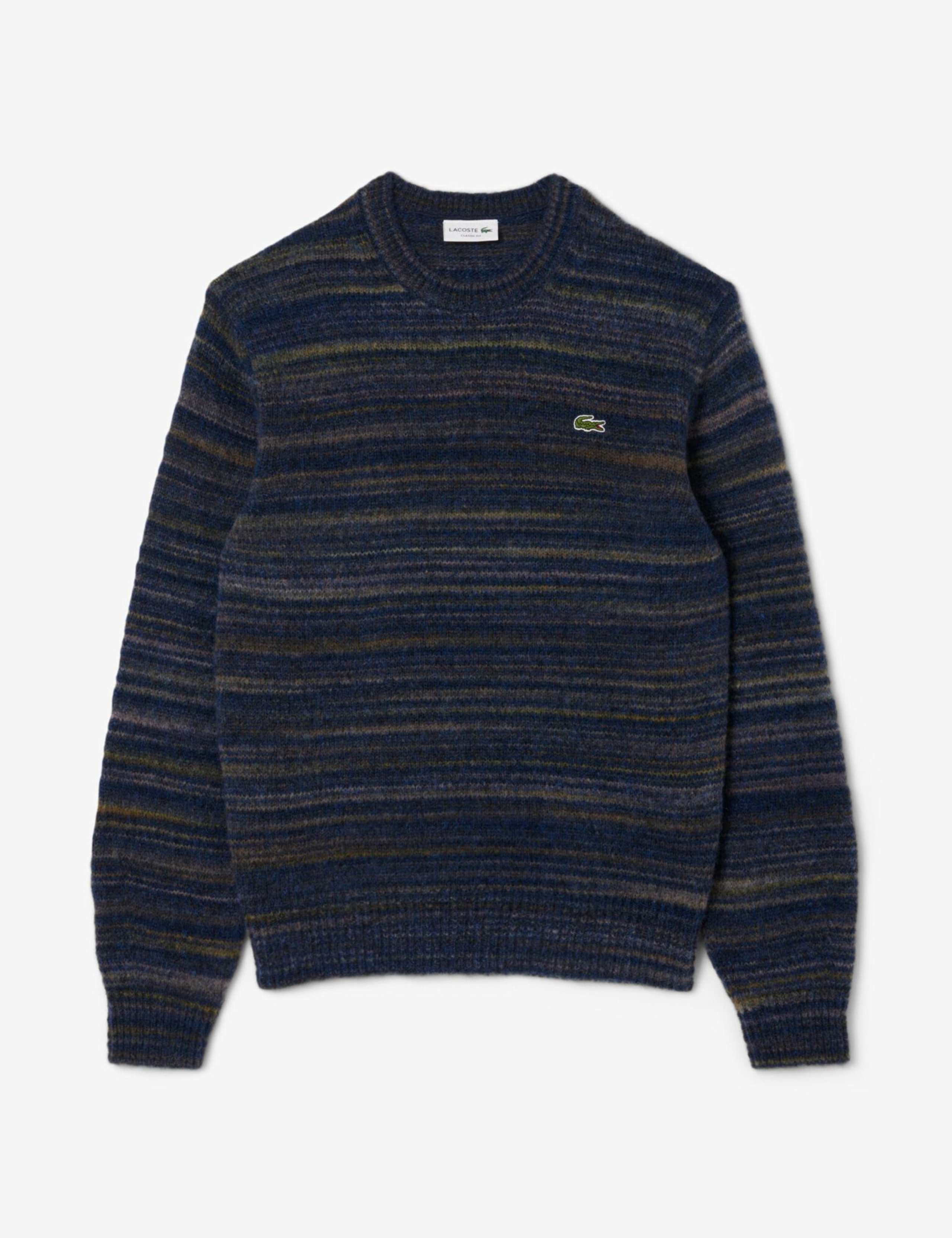 Wool Rich Striped Jumper with Alpaca 2 of 5
