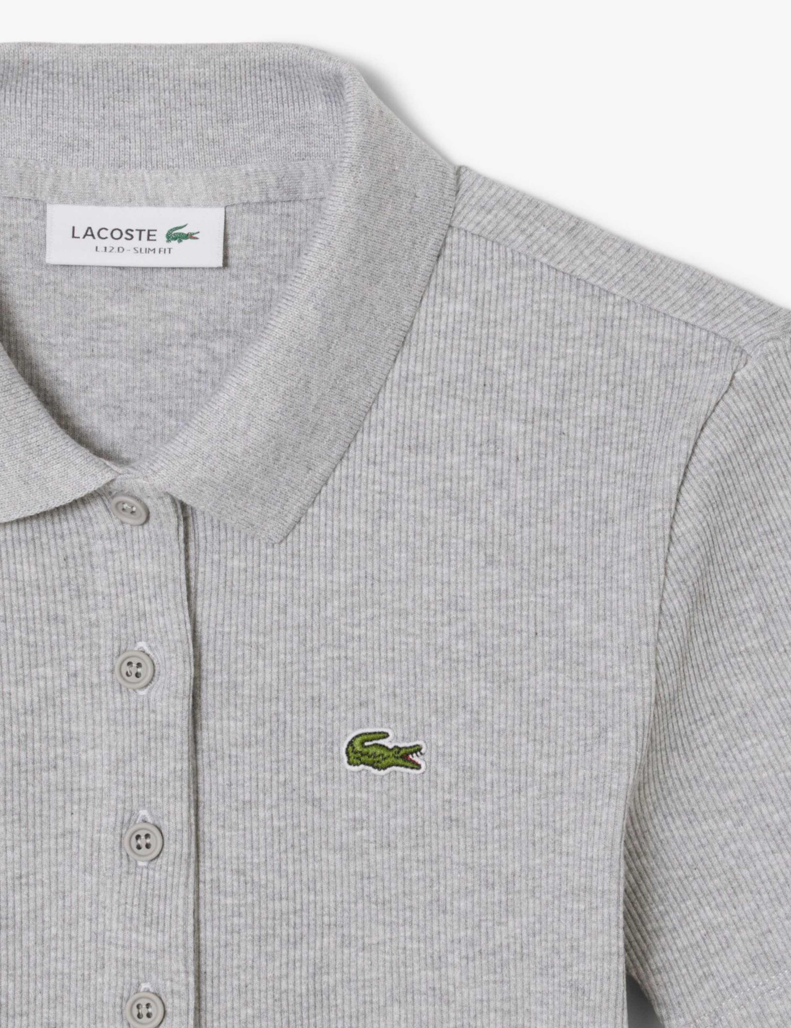 Pure Cotton Ribbed Polo Shirt 3 of 4