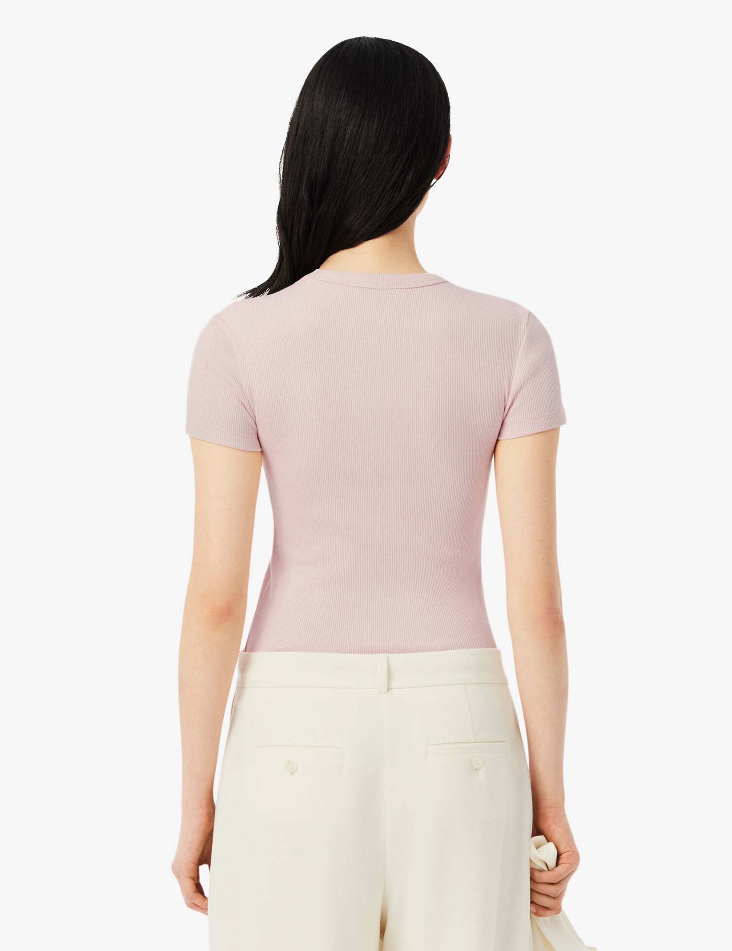 Pure Cotton Ribbed T-Shirt 4 of 4
