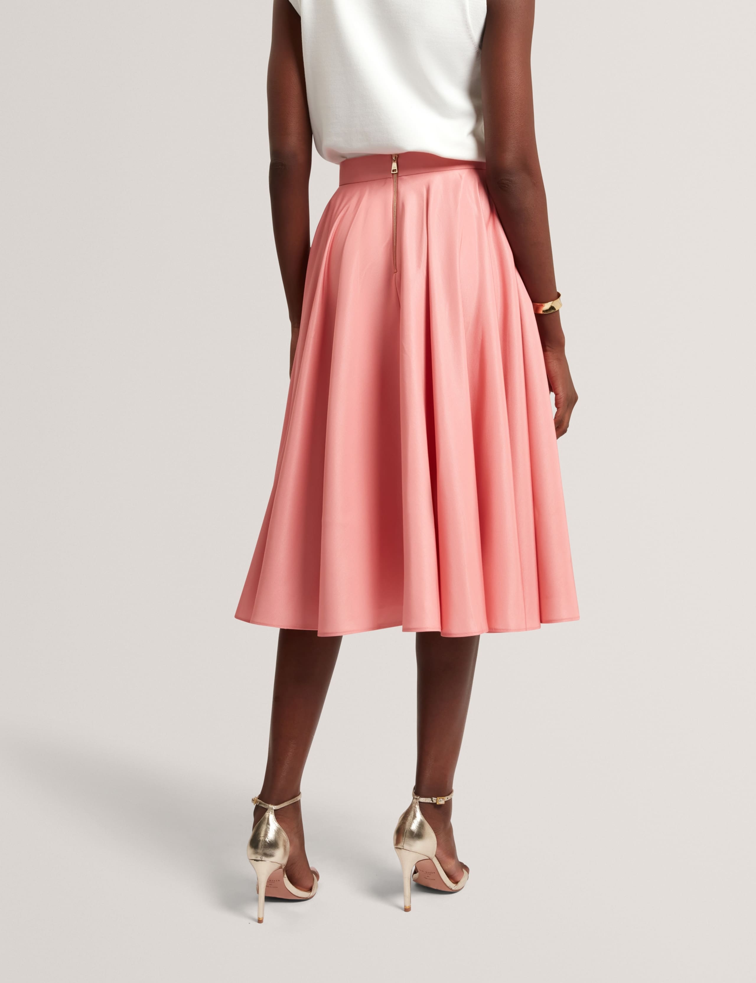 Floral Pleated Midi Skirt 4 of 6