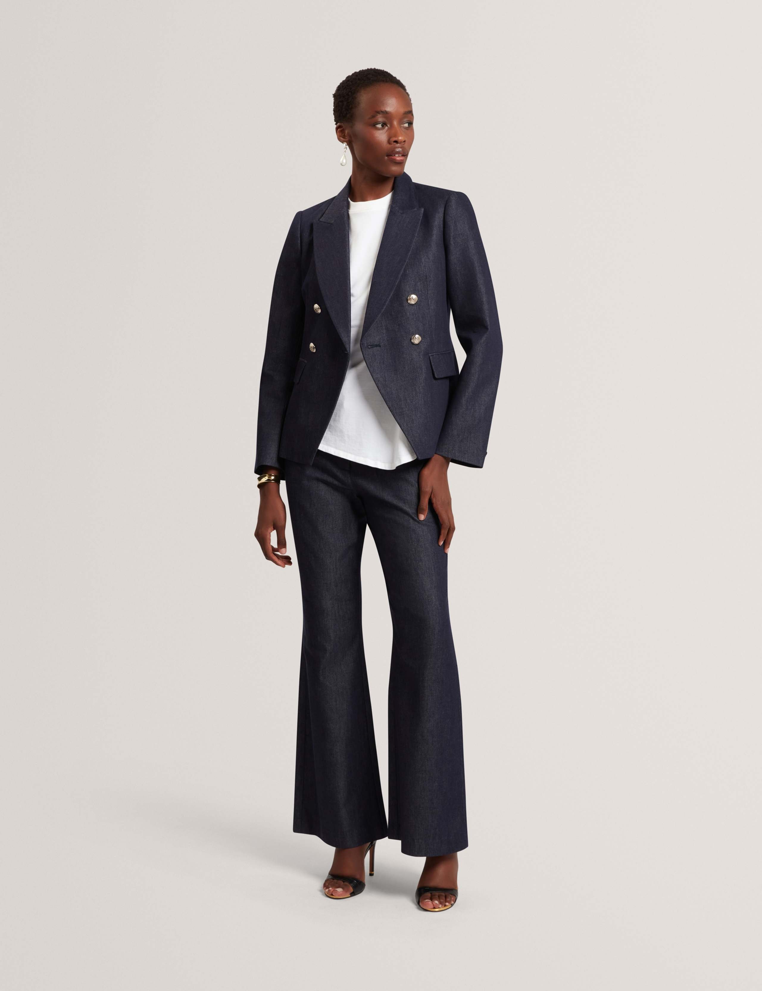 Denim Tailored Blazer 3 of 6