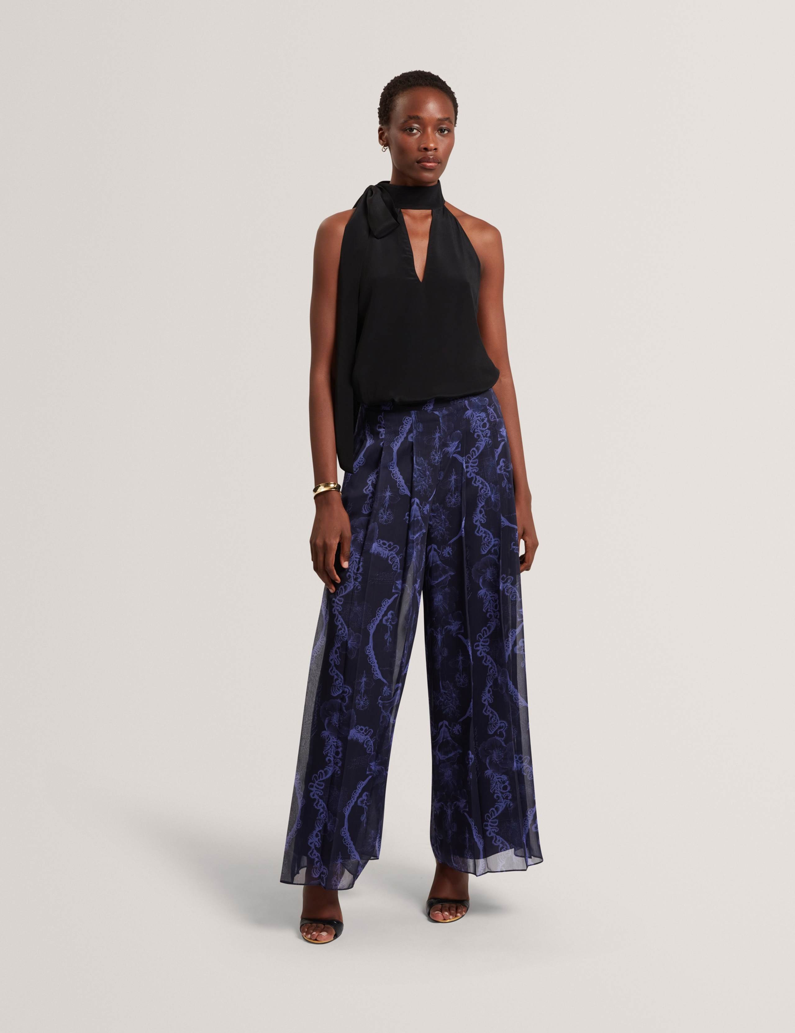 Halter Neck Tie Detail Top 4 of 6