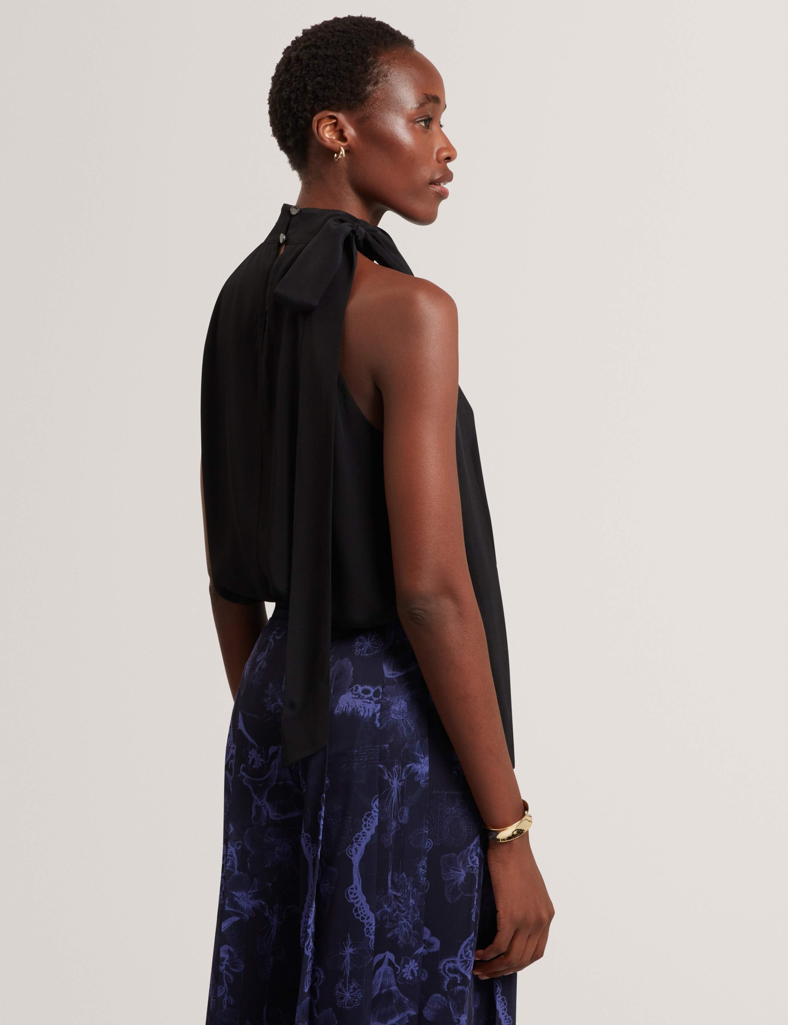 Halter Neck Tie Detail Top 5 of 6