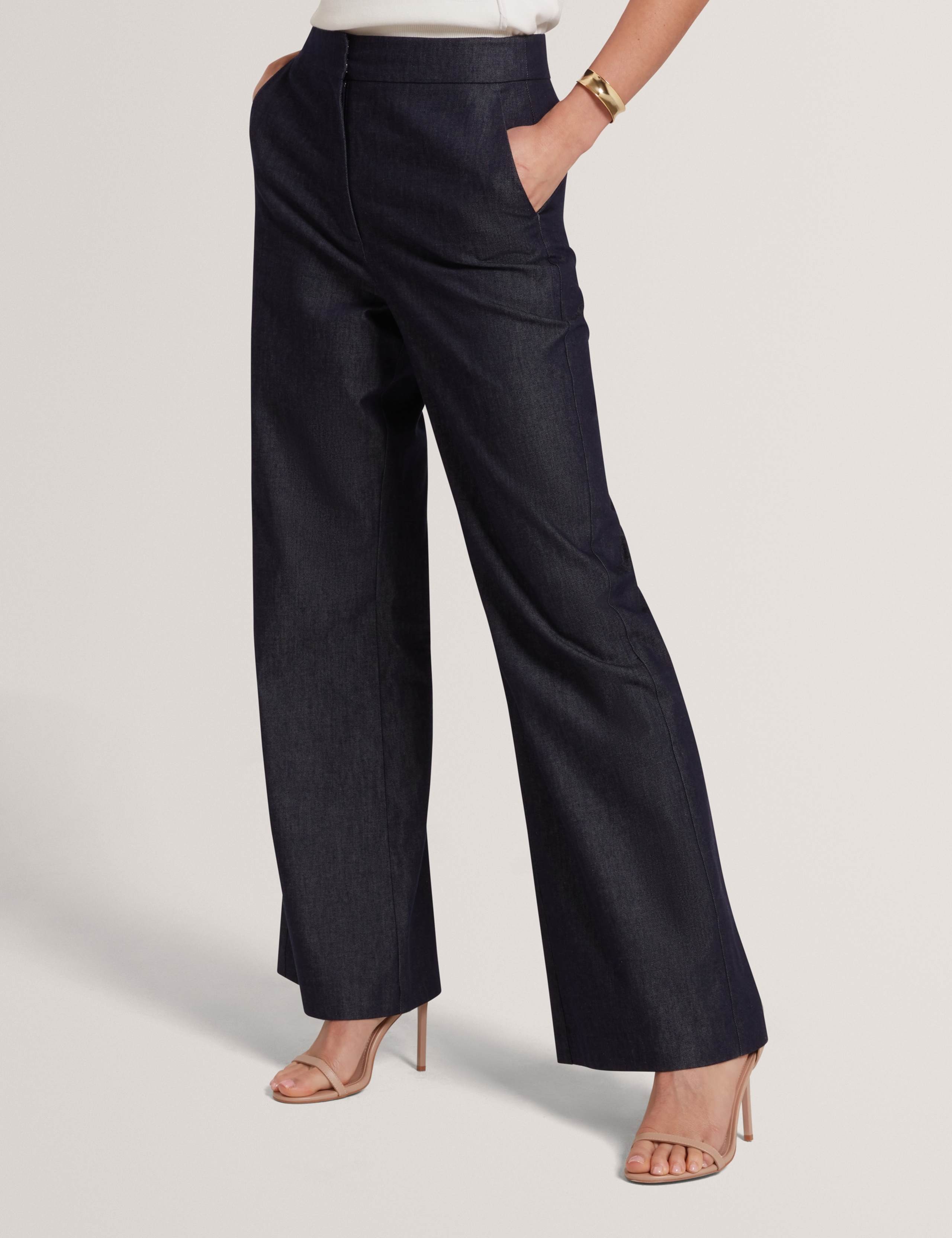 Cotton Rich Flared Trousers 3 of 6
