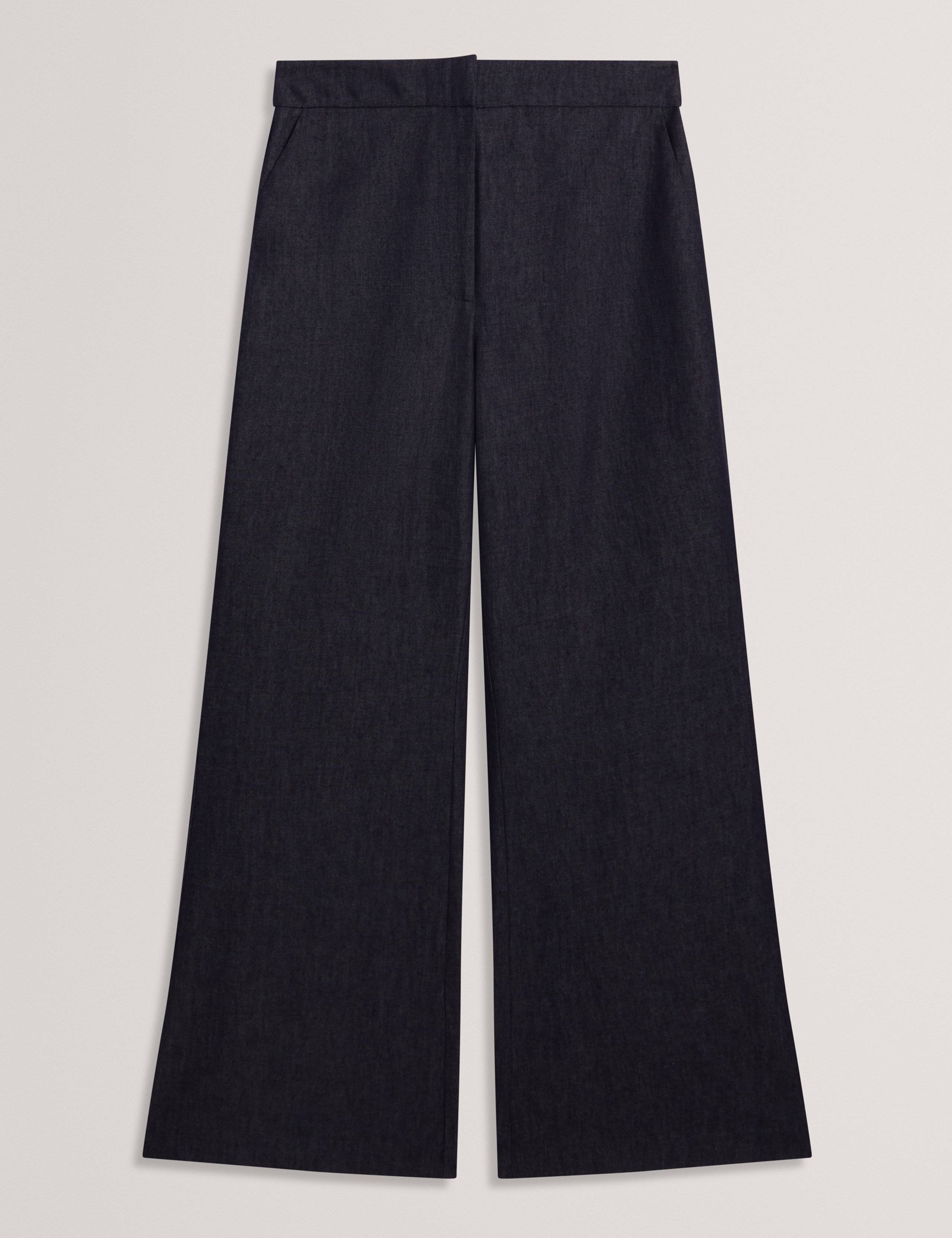 Cotton Rich Flared Trousers 2 of 6