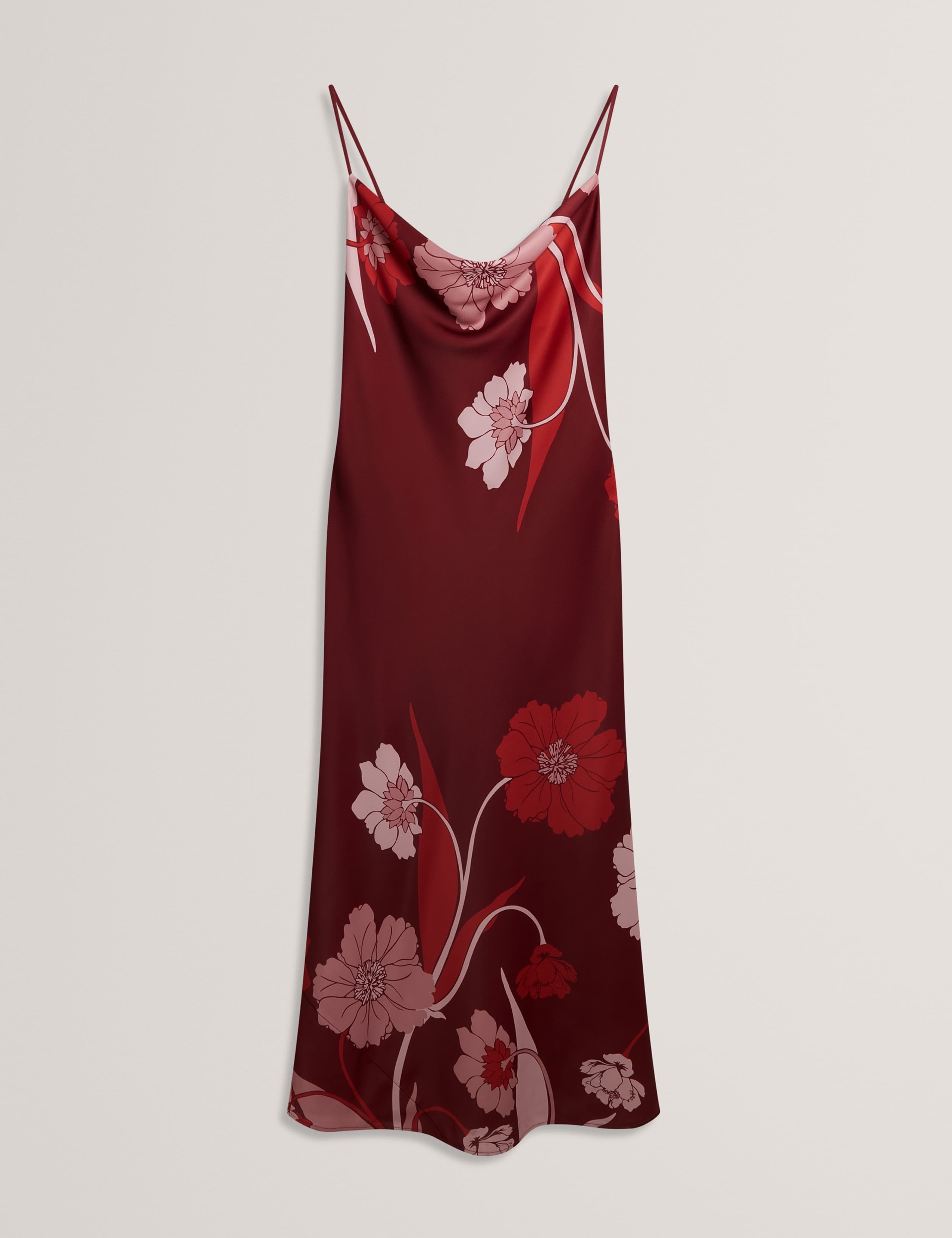 Floral Cowl Neck Maxi Slip Dress 2 of 6