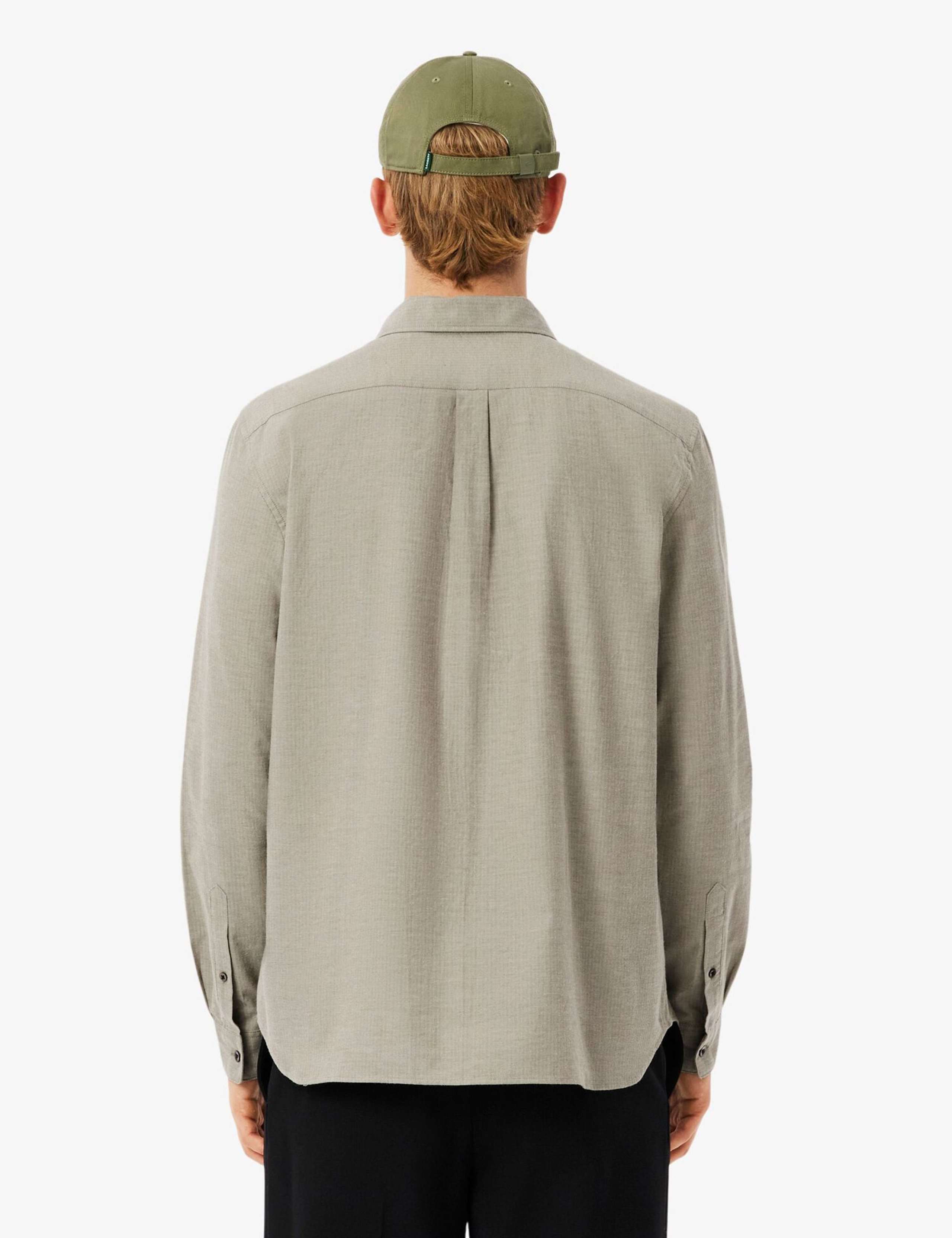Regular Fit Pure Cotton Herringbone Shirt 4 of 7