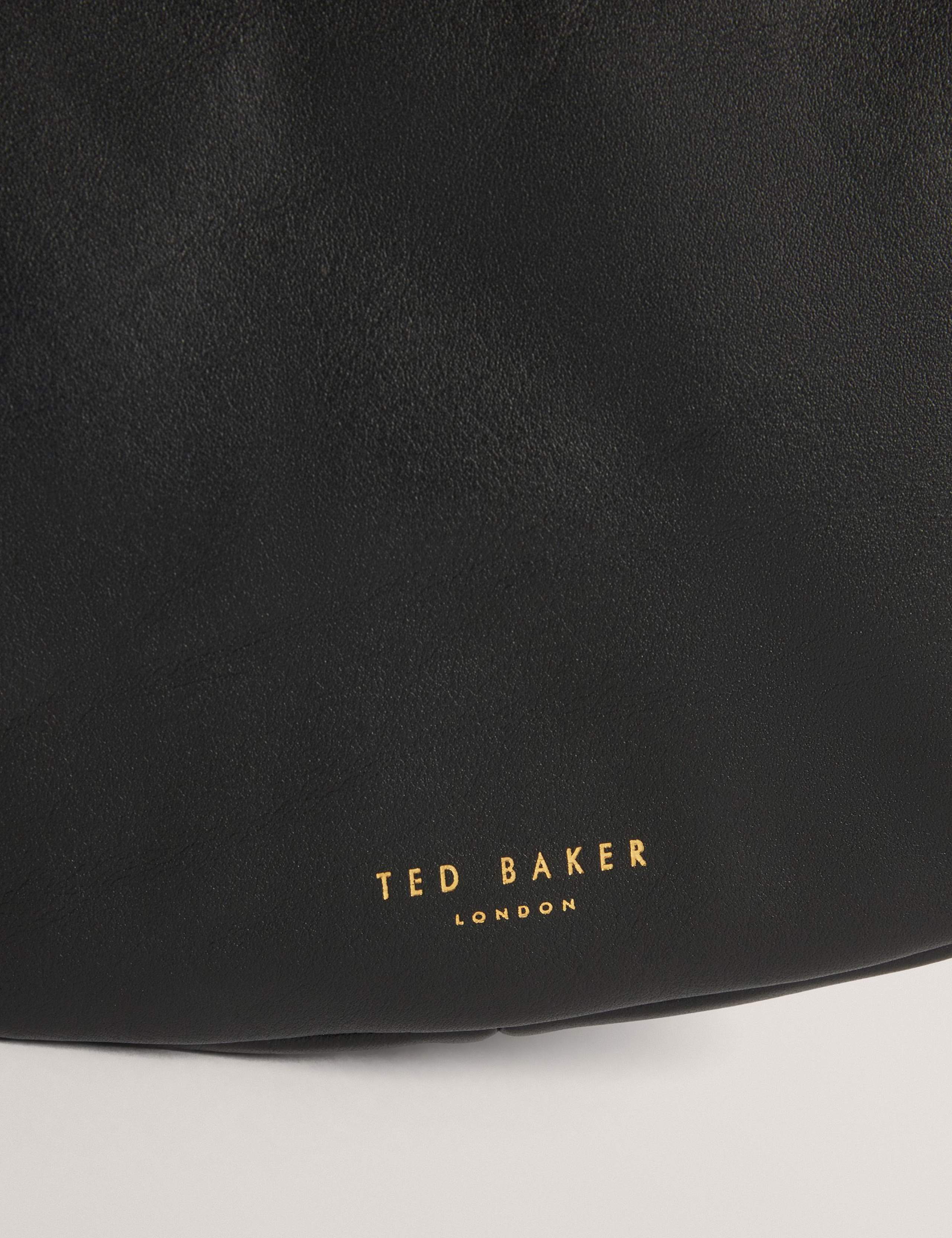 Leather Braided Strap Hobo Clutch Bag 5 of 5