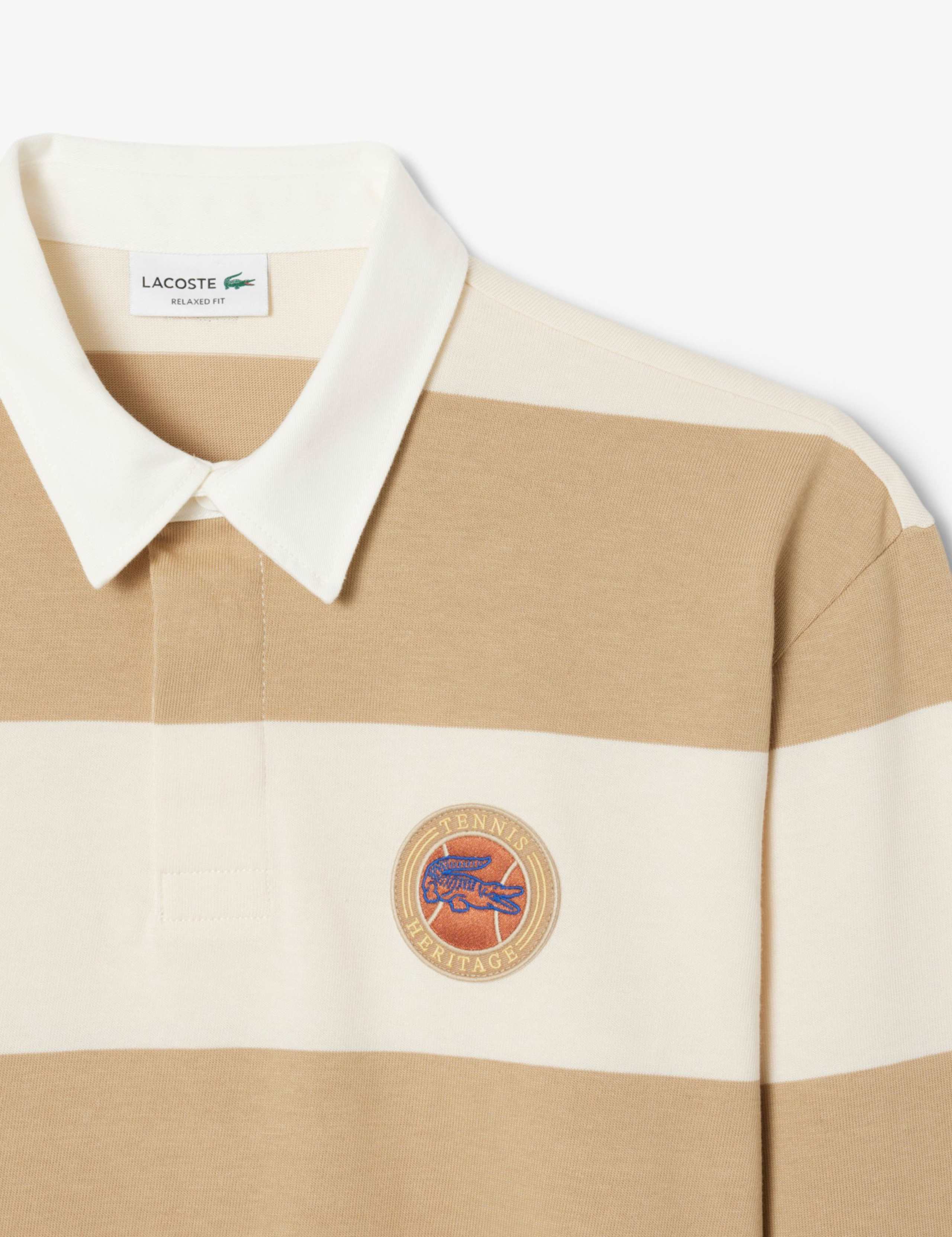 Pure Cotton Striped Long Sleeve Polo Shirt 4 of 7