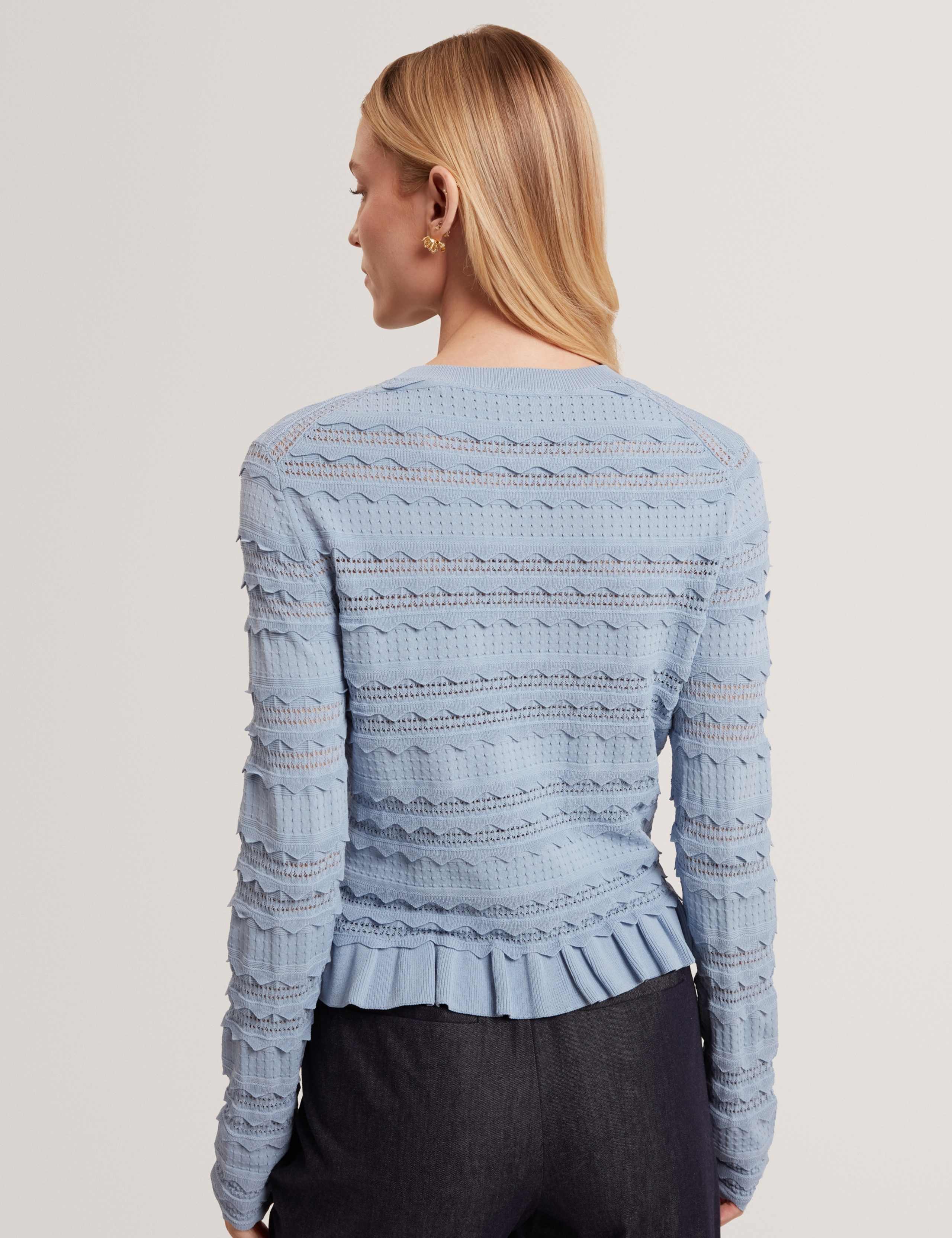 Knitted Frill Detail Cardigan 4 of 6