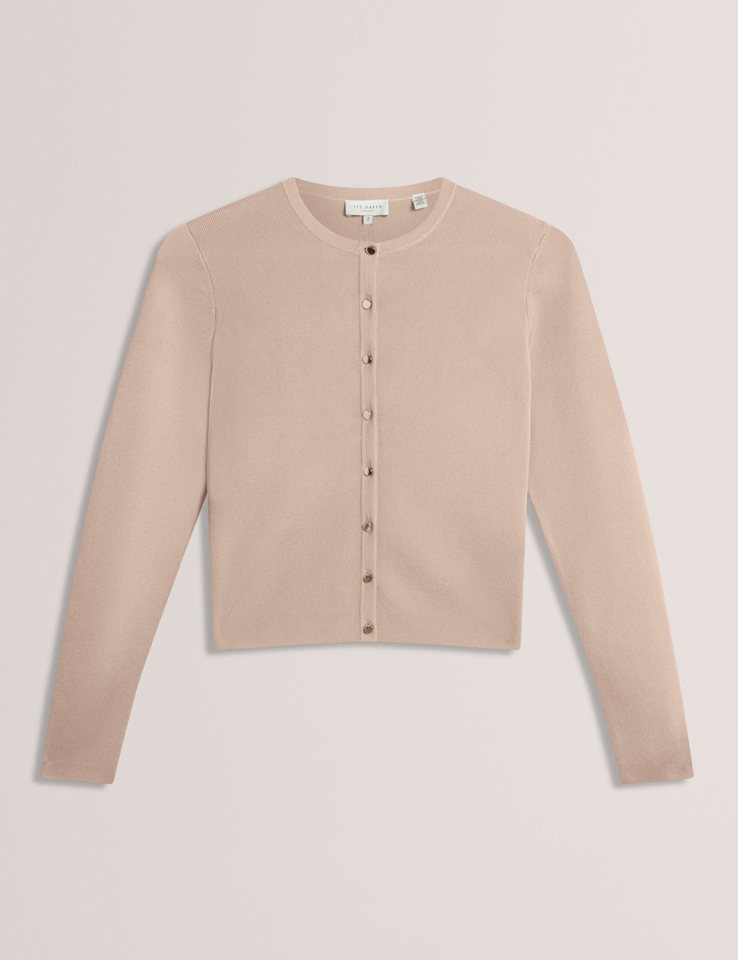 Knitted Crew Neck Cardigan 2 of 6